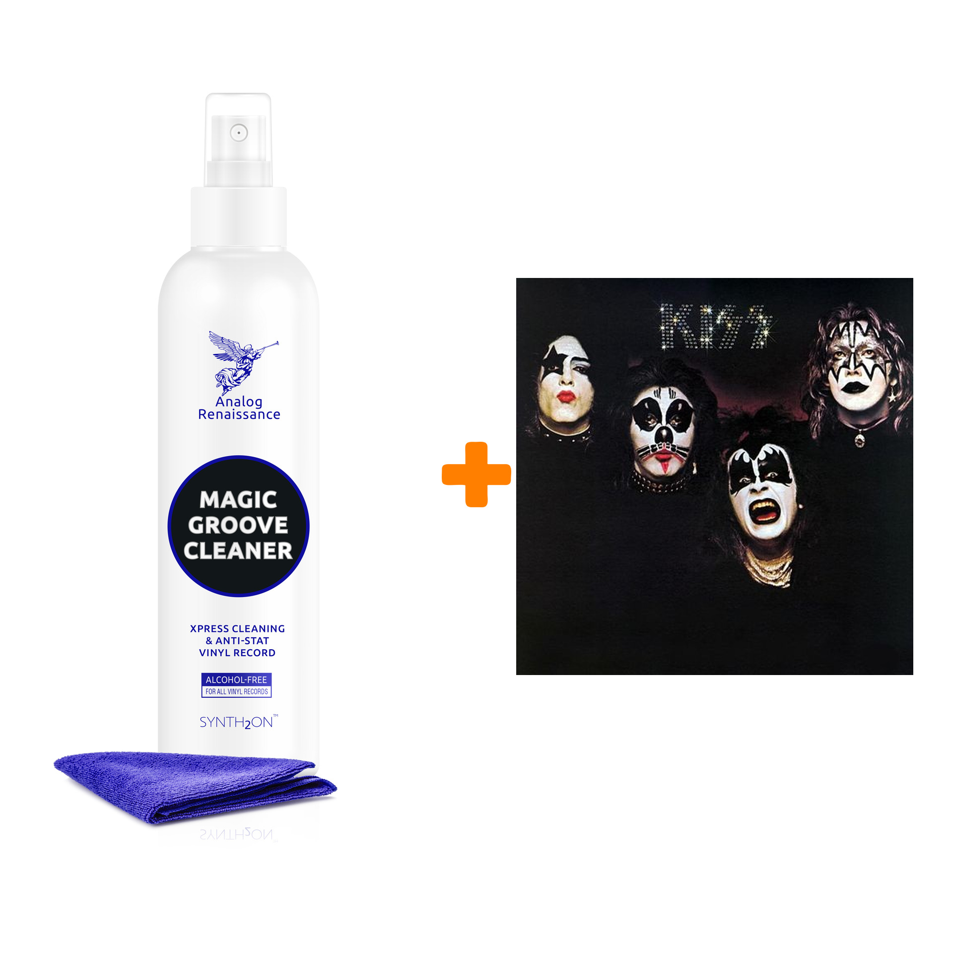 

KISS Kiss LP + Спрей для очистки LP с микрофиброй 250мл Набор
