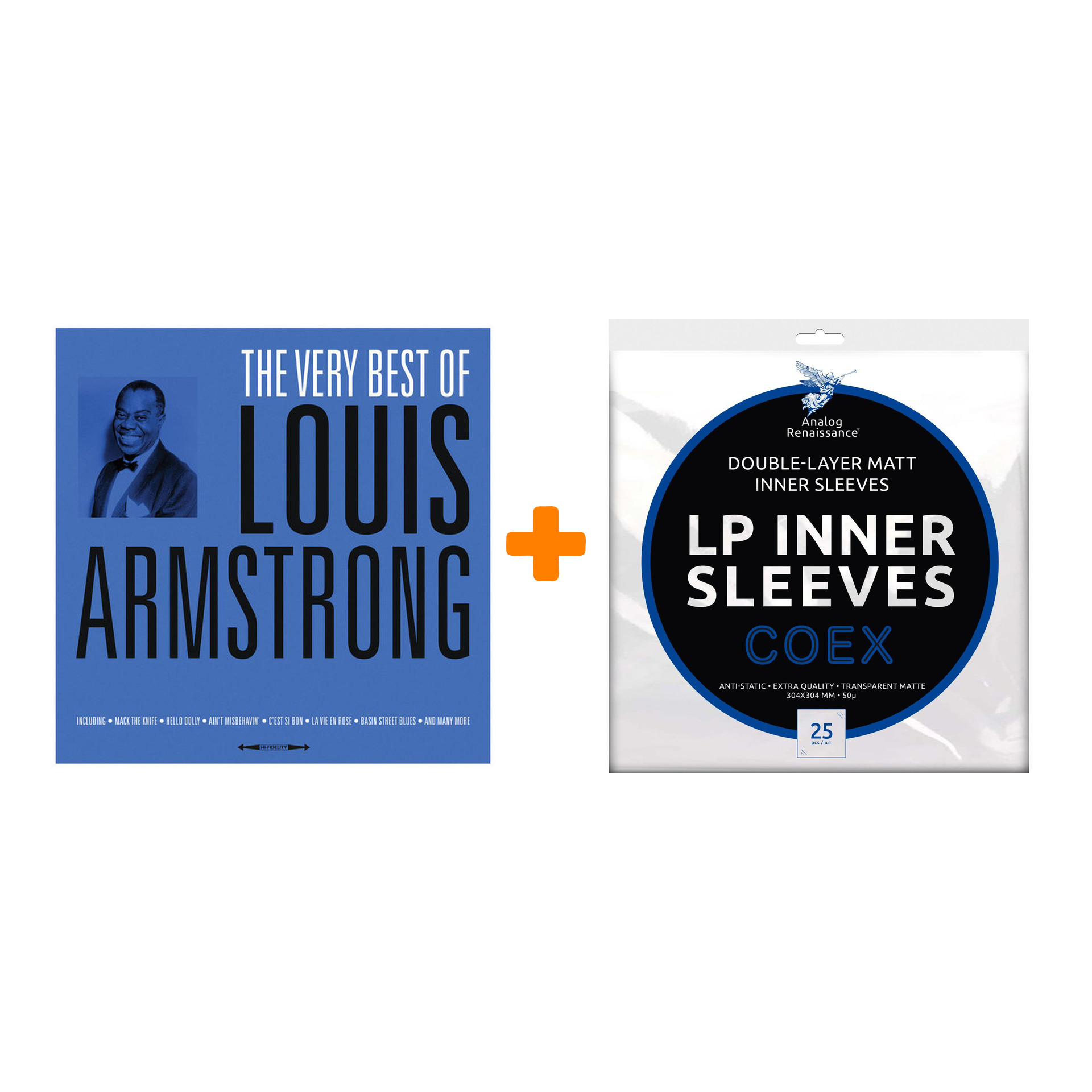цена ARMSTRONG LOUIS The Very Best Of LP + Конверты внутренние COEX для грампластинок 12 25шт Набор
