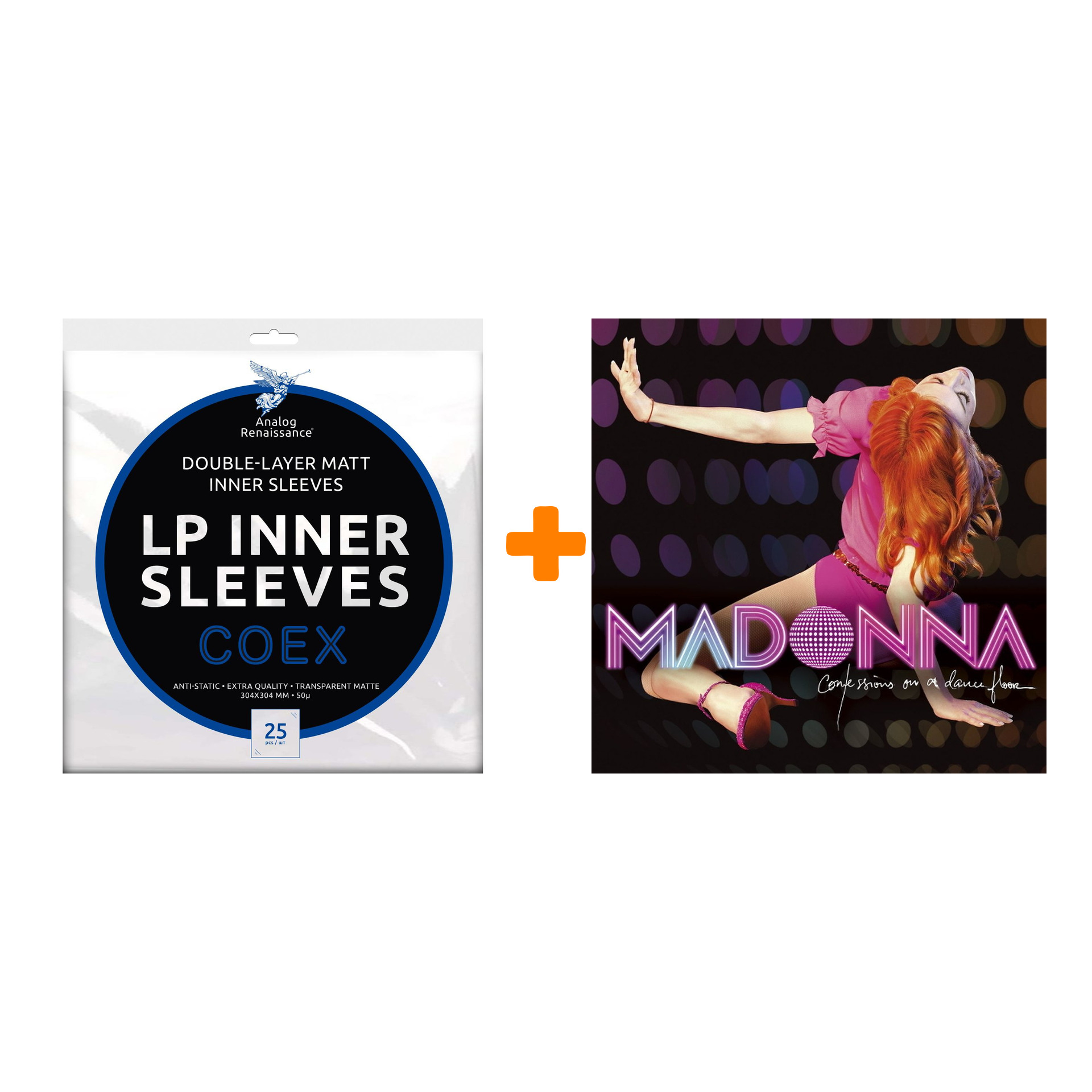 цена MADONNA Confession On A Dance Floor 2LP + Конверты внутренние COEX для грампластинок 12 25шт Набор