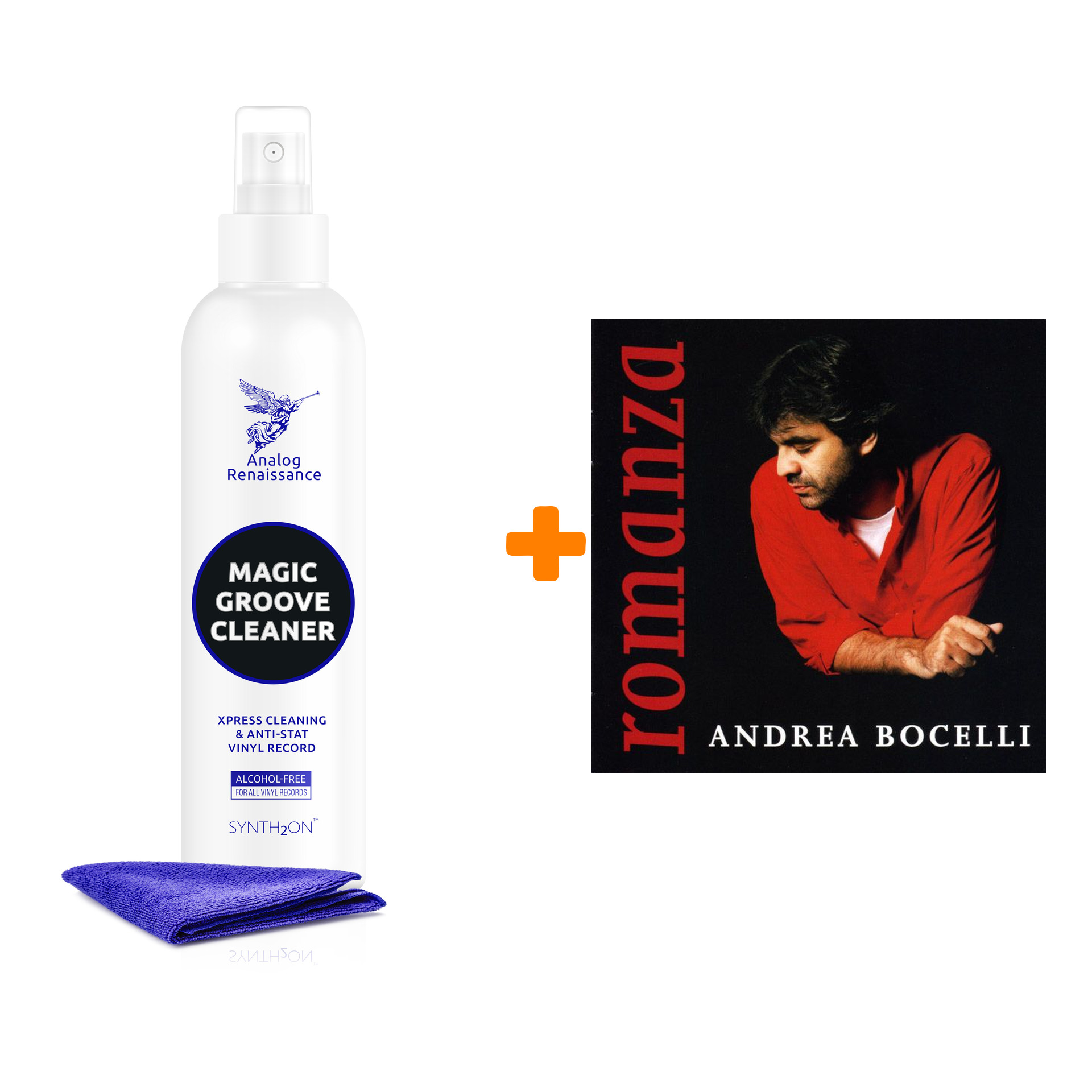 BOCELLI ANDREA Romanza 2LP + Спрей для очистки LP с микрофиброй 250мл Набор