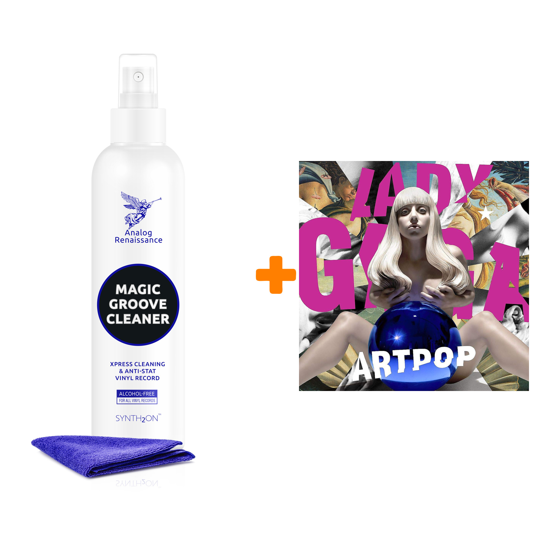 

LADY GAGA Artpop 180 Gramm 2LP + Спрей для очистки LP с микрофиброй 250мл Набор