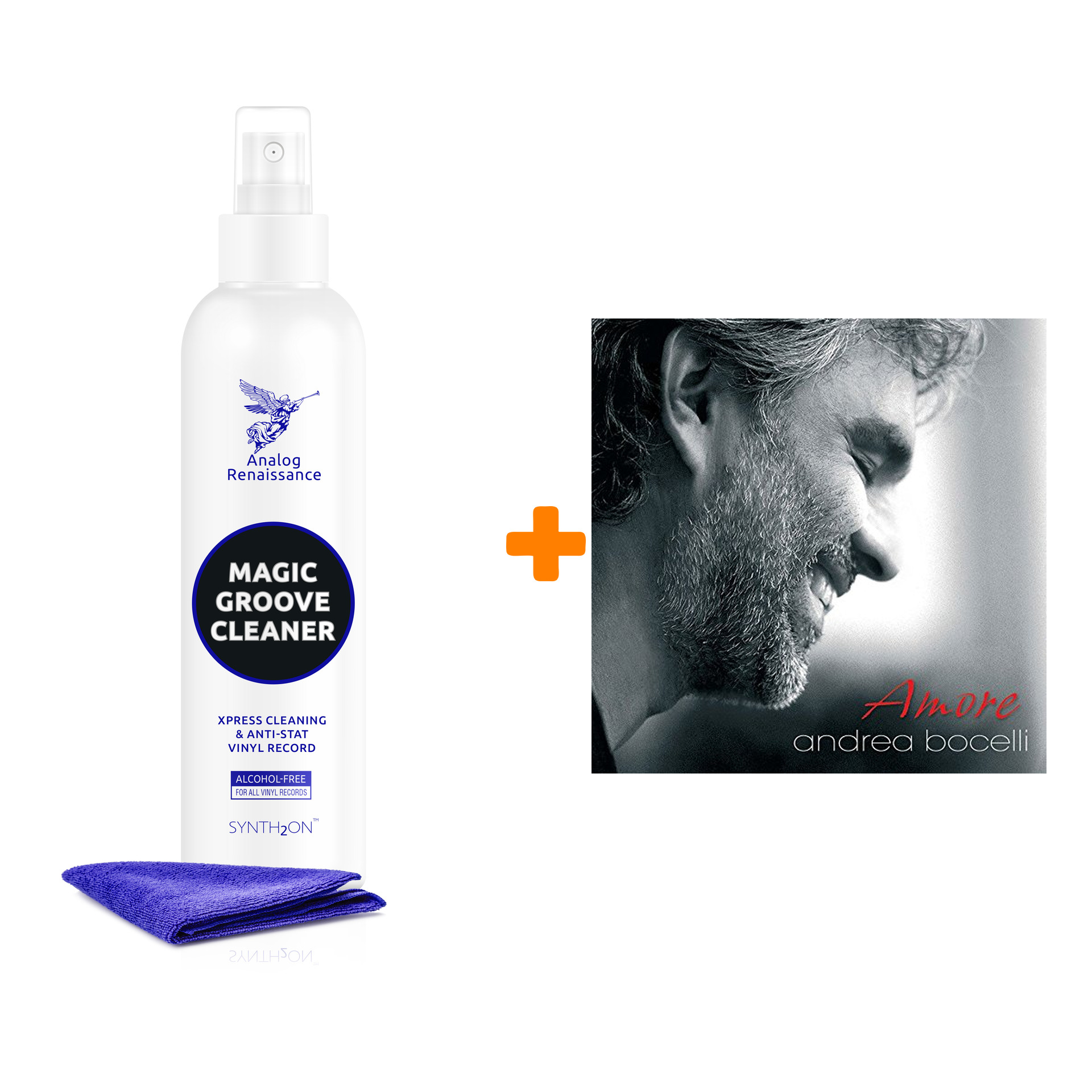 

BOCELLI ANDREA Amore 2LP + Спрей для очистки LP с микрофиброй 250мл Набор