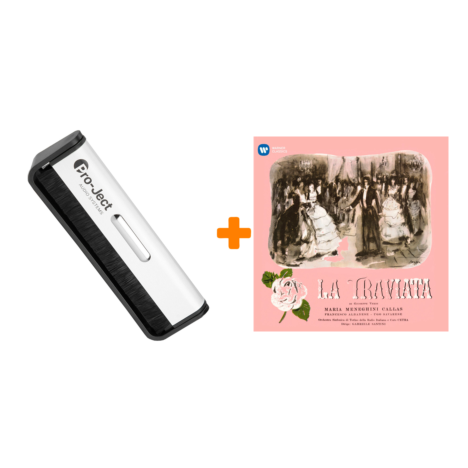 

CALLAS MARIA Verdi La Traviata 3LP + Щетка для LP Brush It Набор