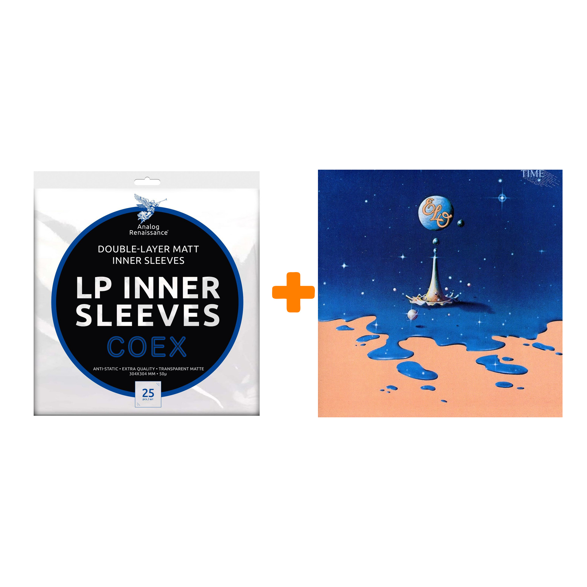 

ELECTRIC LIGHT ORCHESTRA Time LP + Конверты внутренние COEX для грампластинок 12" 25шт Набор