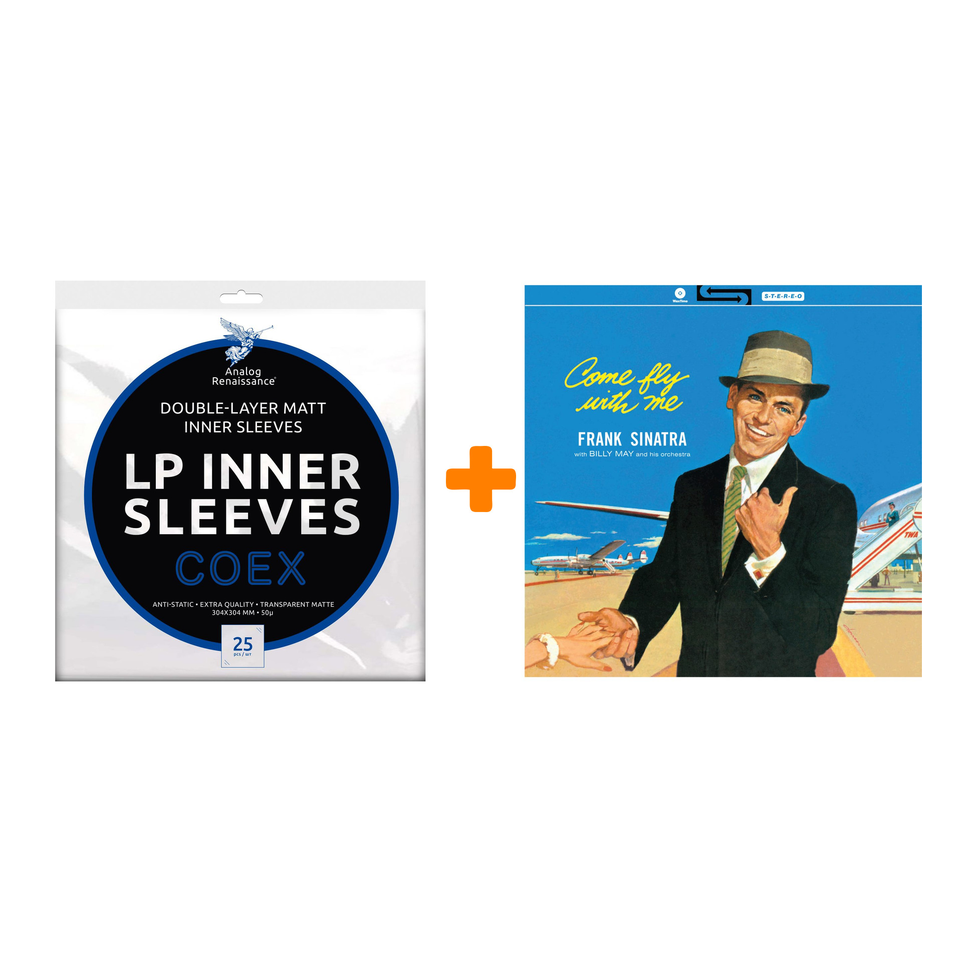 

SINATRA FRANK Come Fly With Me 180 Gramm LP + Конверты внутренние COEX для грампластинок 12" 25шт Набор