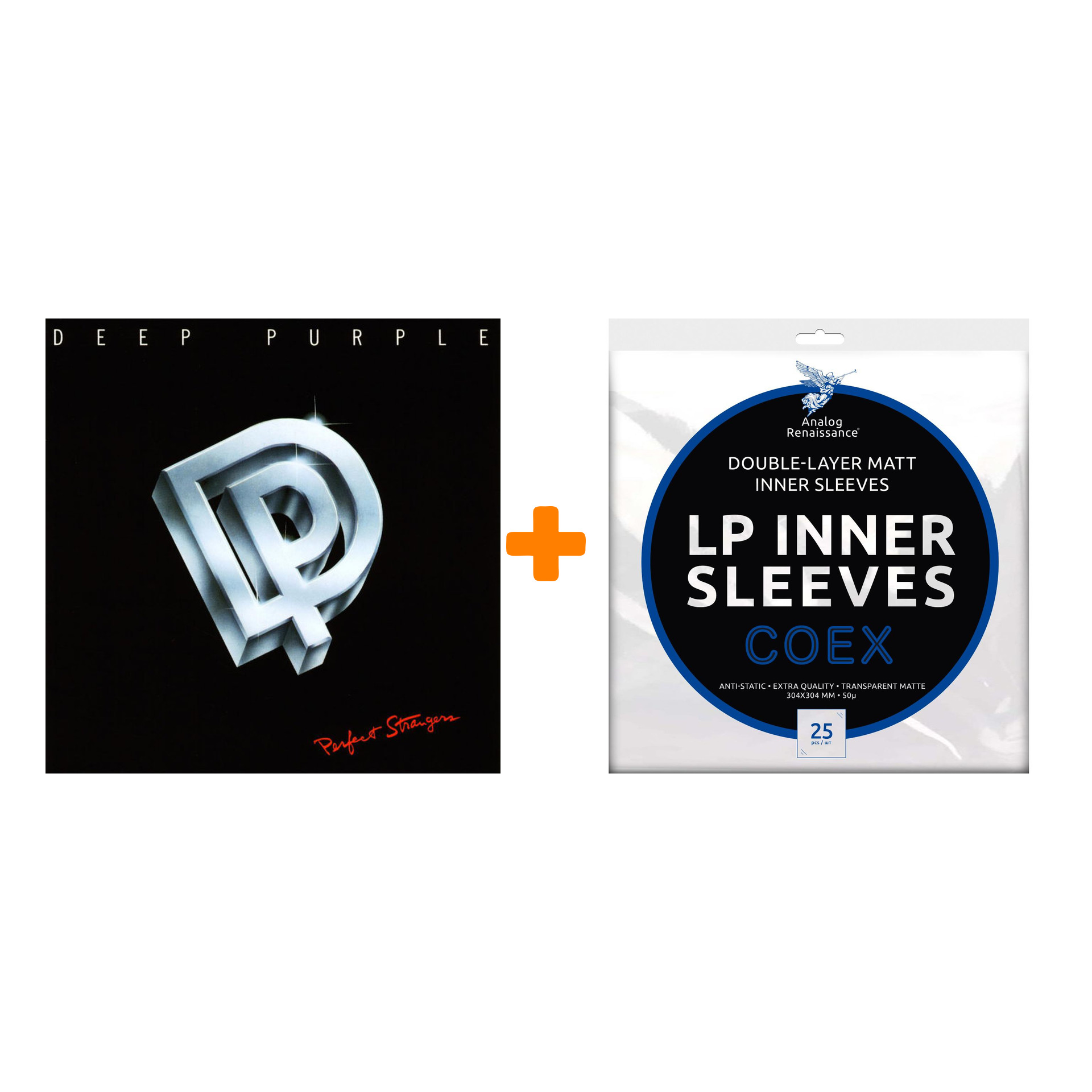 DEEP PURPLE Perfect Strangers LP + Конверты внутренние COEX для грампластинок 12 25шт Набор цена и фото