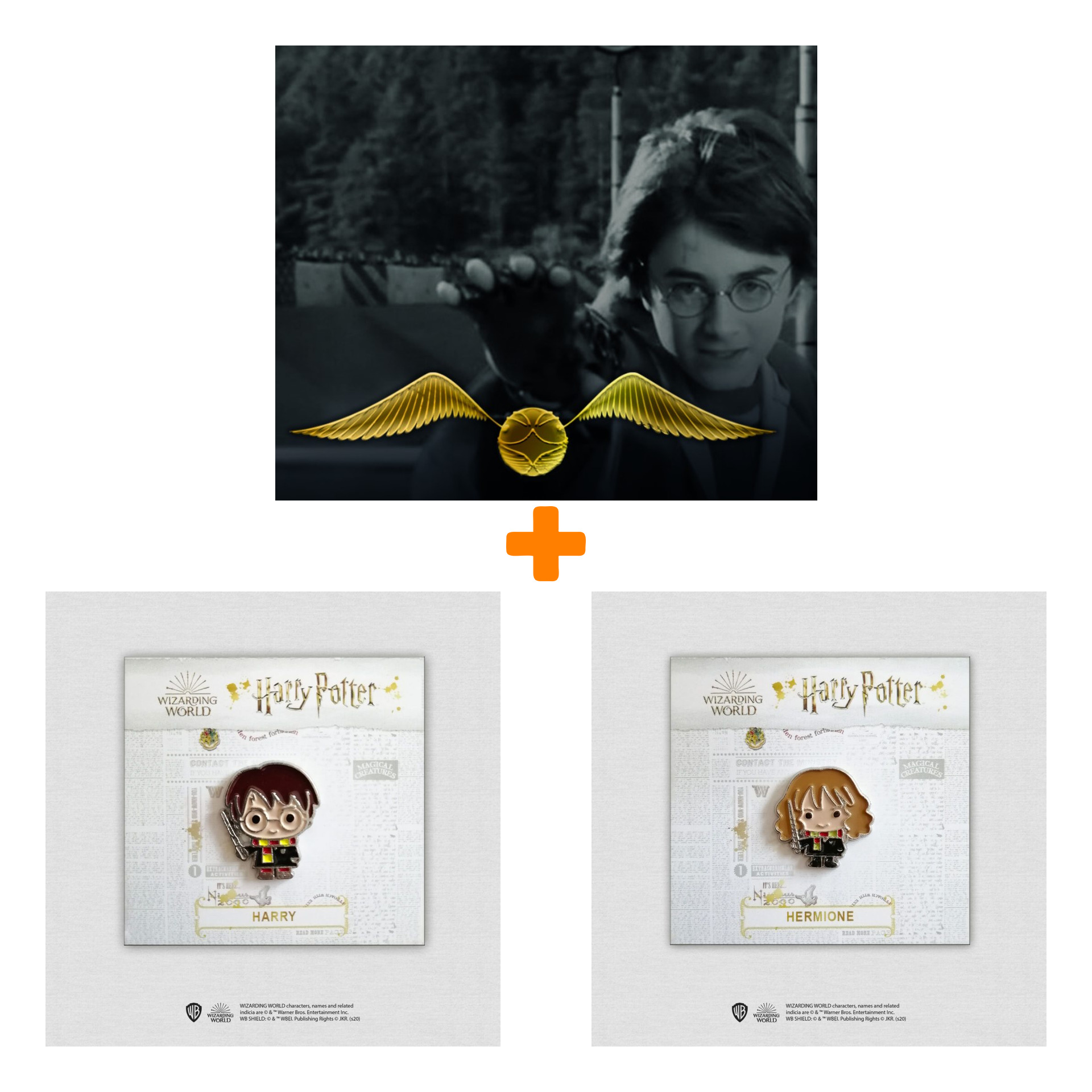 

Набор значков Harry Potter 4 (3 шт)