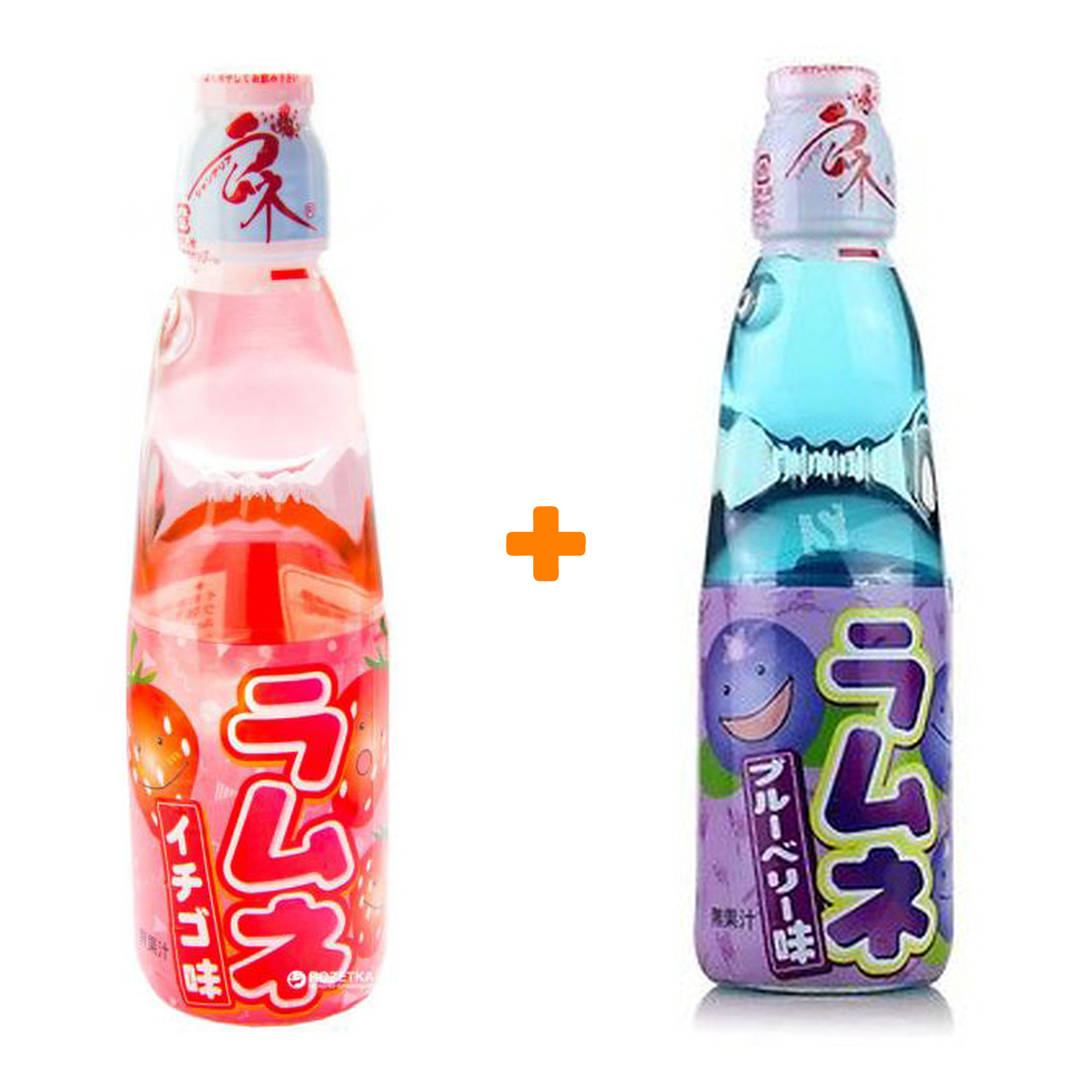 Набор Ramune японский лимонад (черника, клубника)