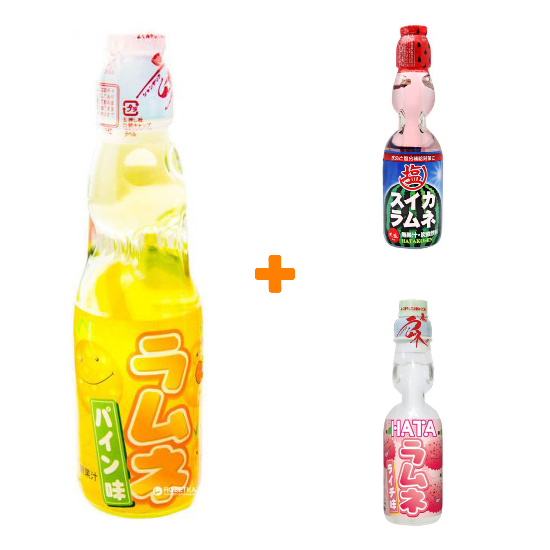 

Набор Ramune японский лимонад (личи, ананас, арбуз)