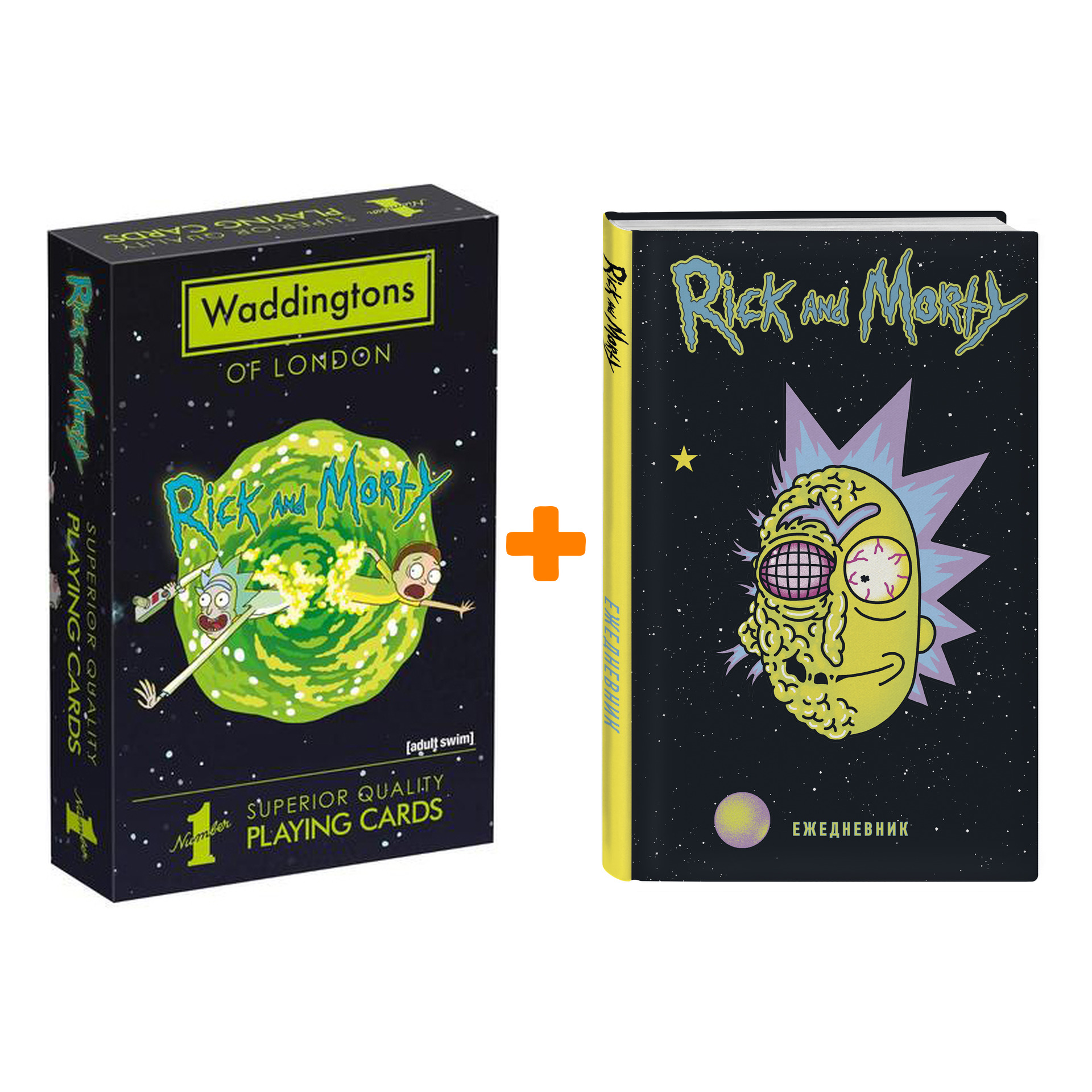 

Набор Rick And Morty (ежедневник Rick And Morty + карты игральные Rick And Morty)