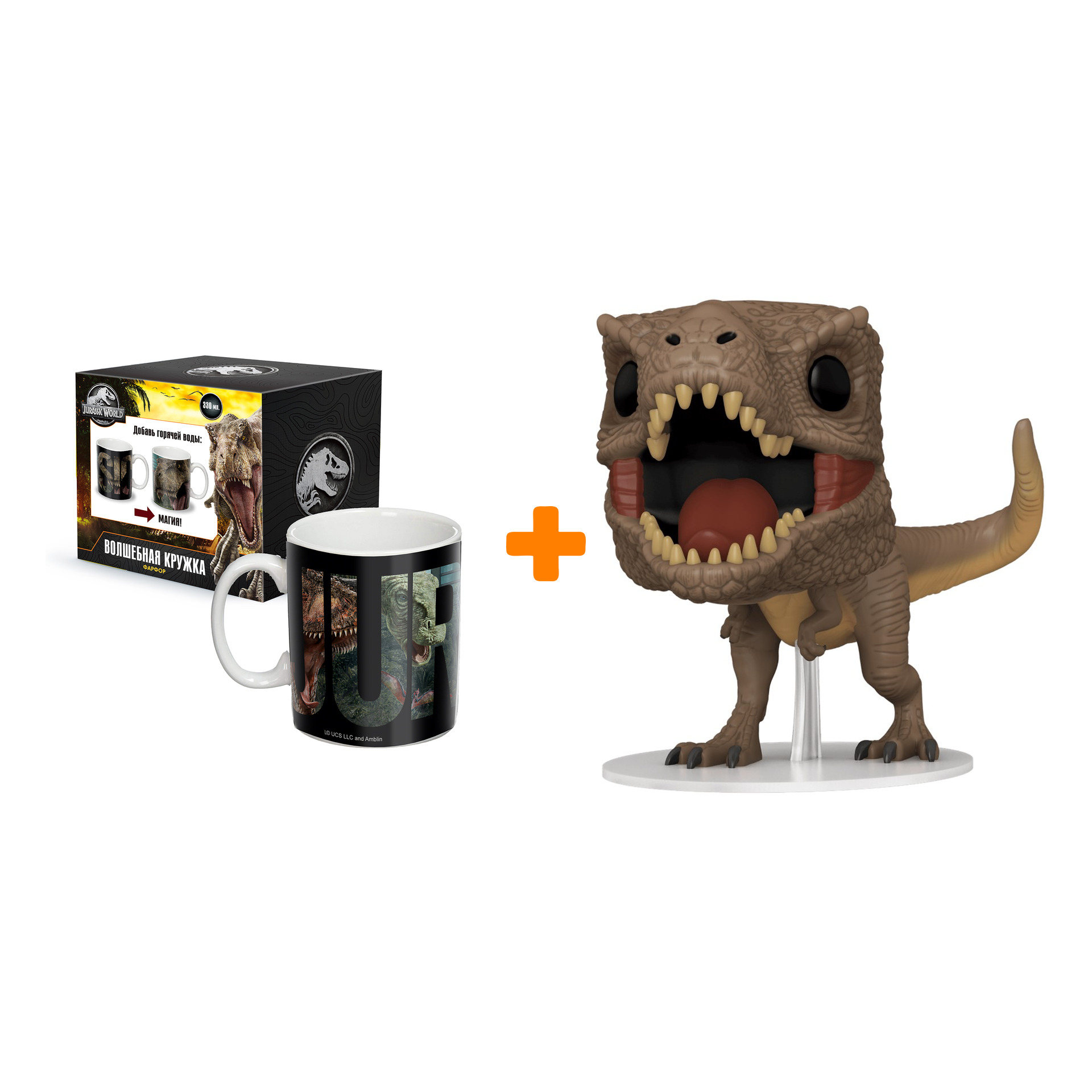 

Набор Jurassic World (фигурка Jurassic World: Dominion – T-Rex + термо-кружка)