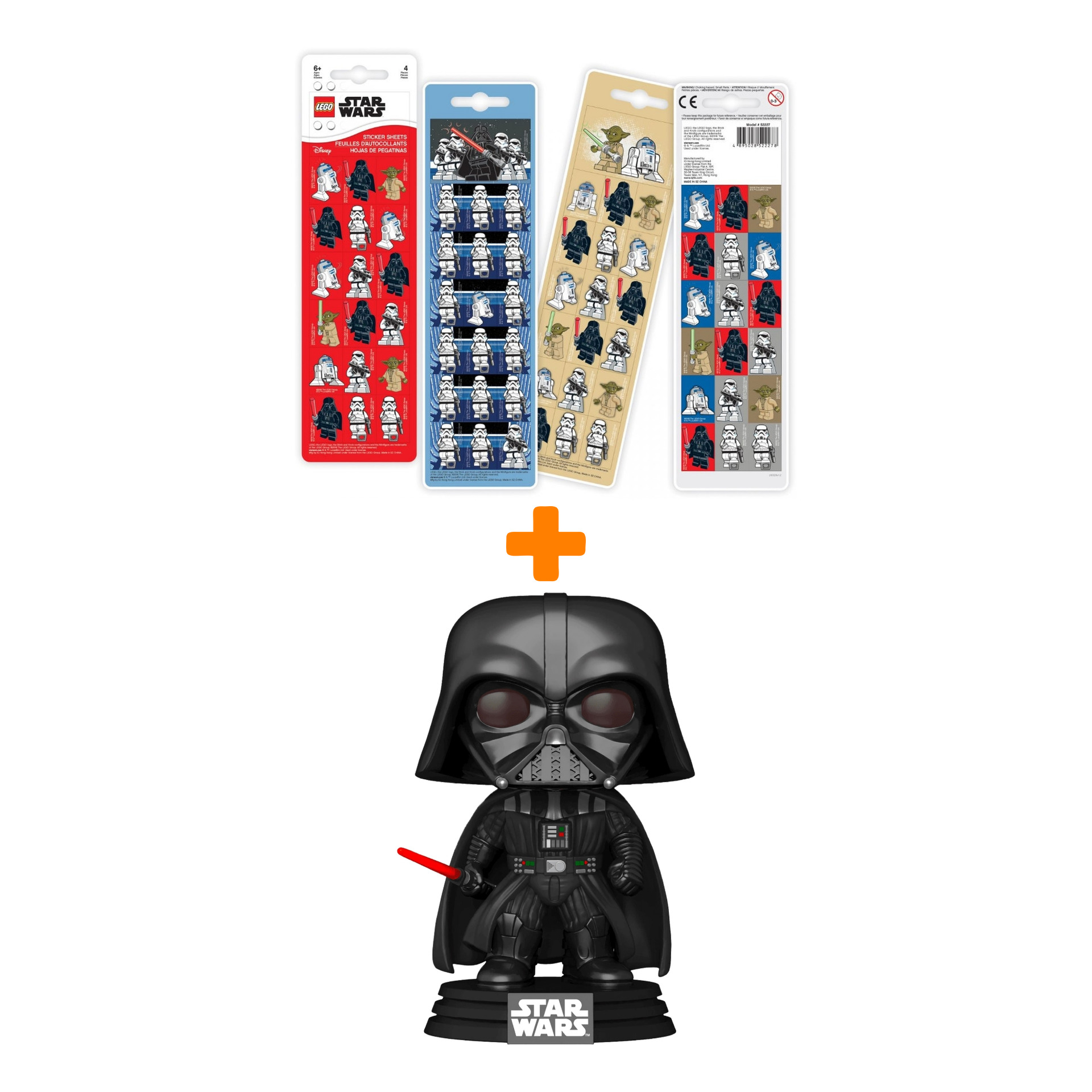 Набор Star Wars фигурка Darth Vader + стикерпак LEGO Star Wars