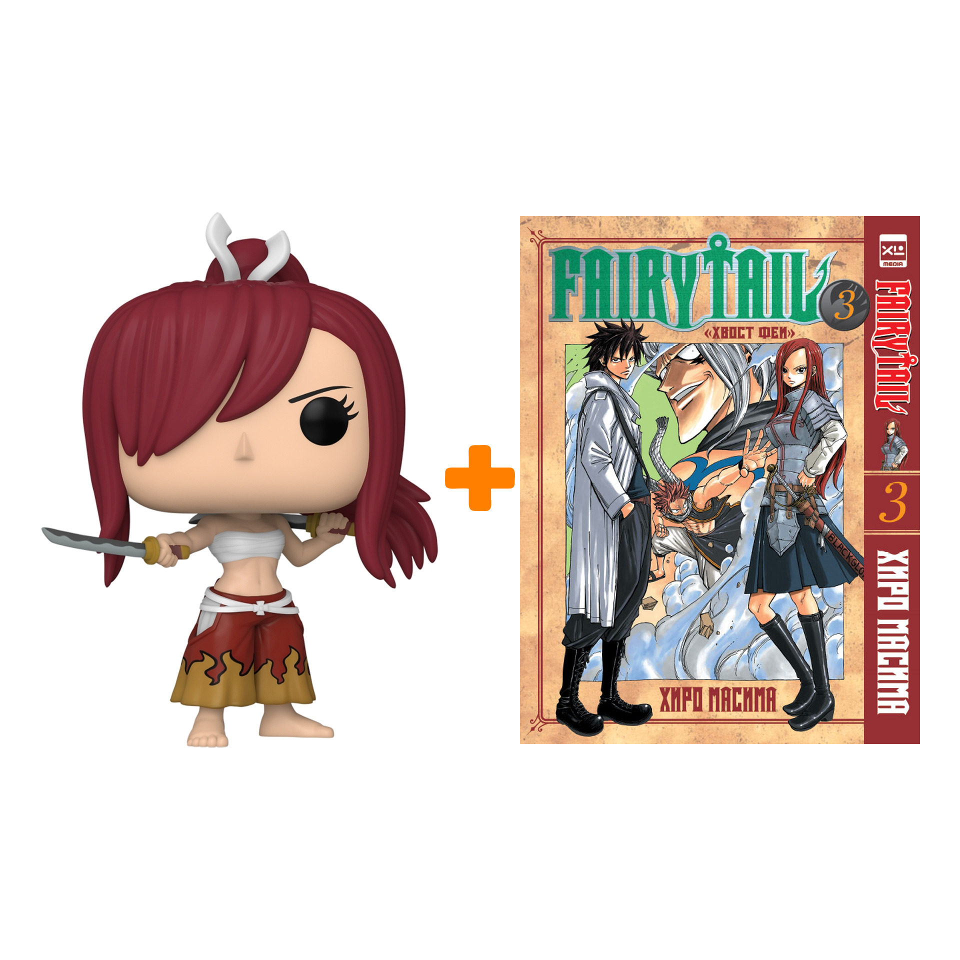 

Набор Fairy Tail (фигурка Fairy Tail Erza Scarlet + манга Хвост феи 3)