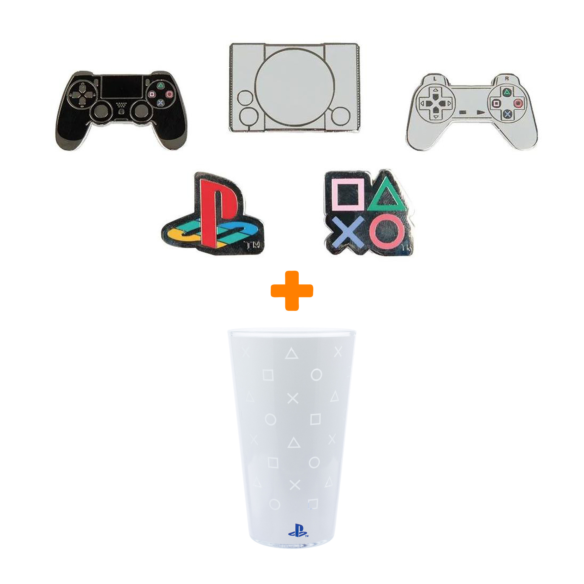 

Набор бокал Playstation PS5 Commodity + значок Playstation