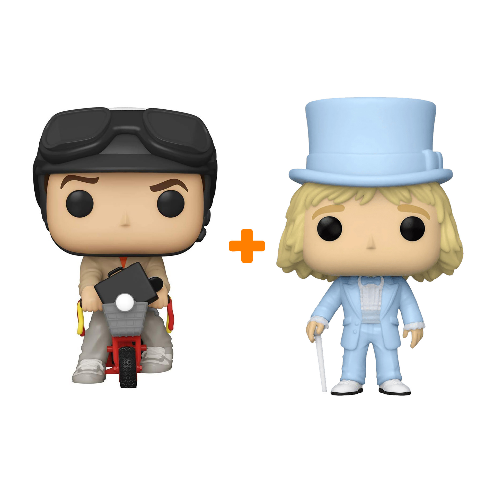 

Набор фигурок Dumb And Dumber Lloyd Christmas On Bicycle + Harry Dunne In Tux