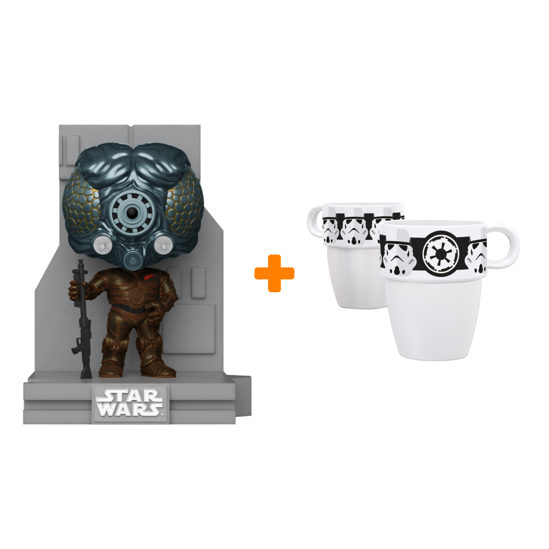 

Набор фигурка Star Wars Bounty Hunters Collection 4-LOM Metallic + набор кружек
