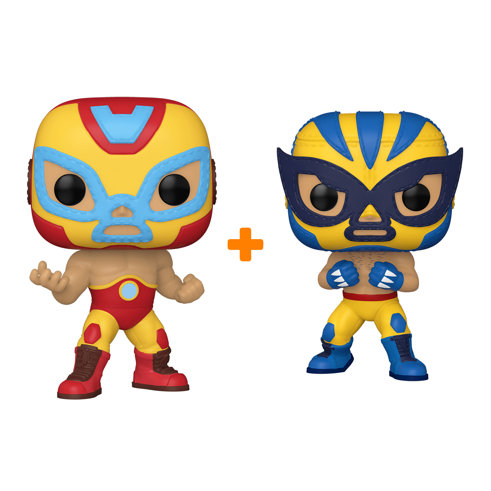 

Набор фигурок Marvel Lucha Libre Железный человек + Росомаха