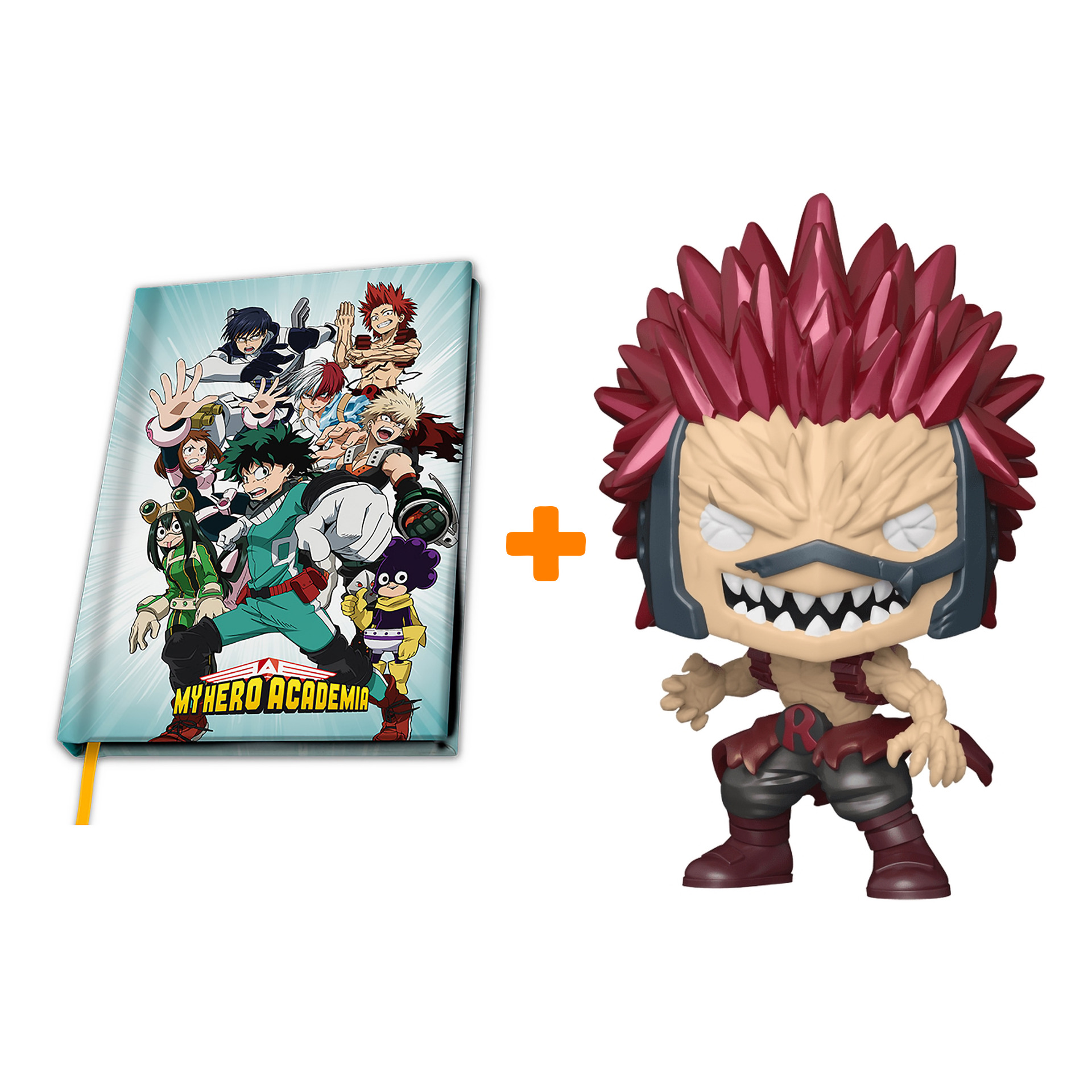 Набор фигурка My Hero Academia Eijiro Metallic + блокнот Heroes