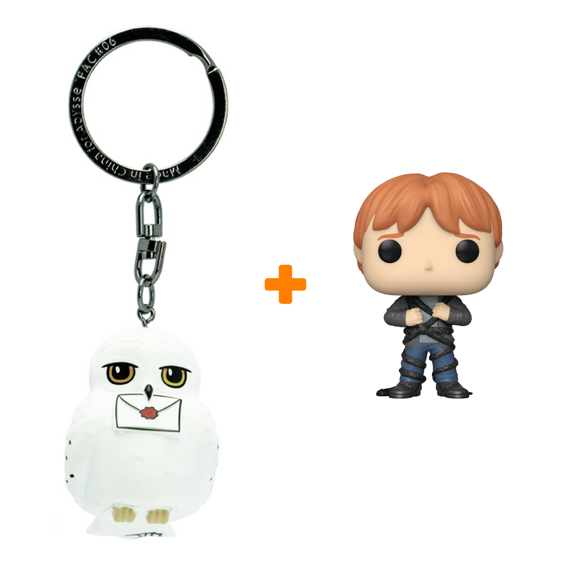 

Набор фигурка Harry Potter Ron Weasley + брелок Hedwig