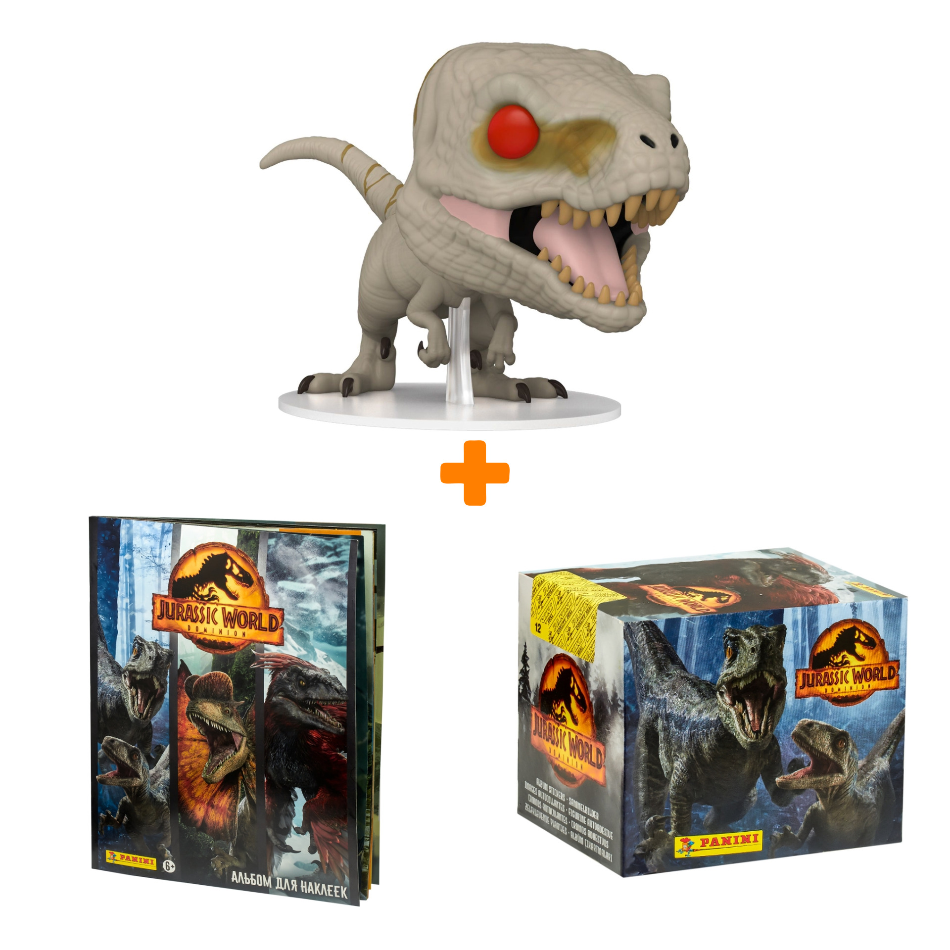 

Набор Мир Юрского периода фигурка Atrociraptor + бокс с наклейками + альбом