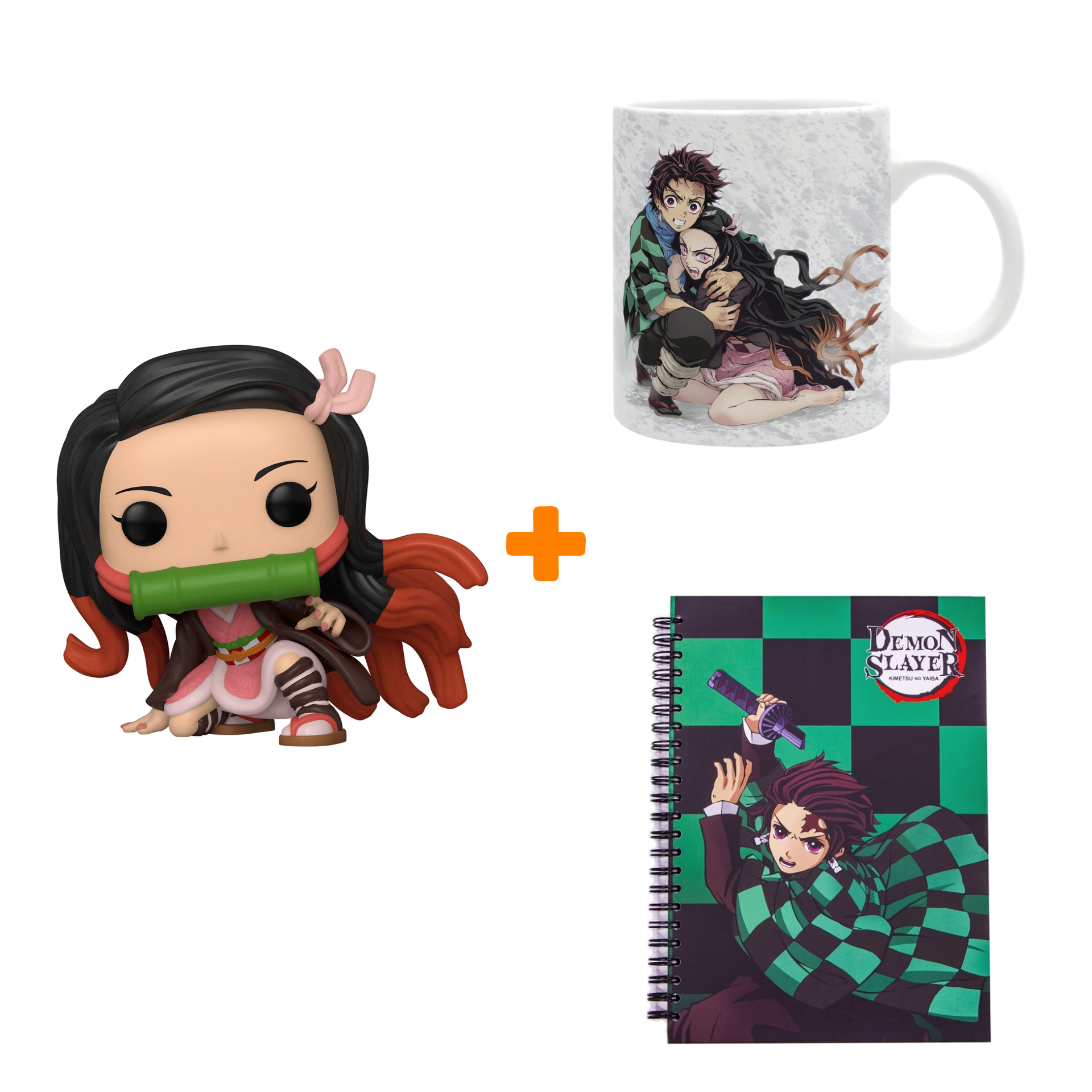 

Набор Demon Slayer фигурка Nezuko Kamado + кружка Tanjiro & Nezuko + скетчбук
