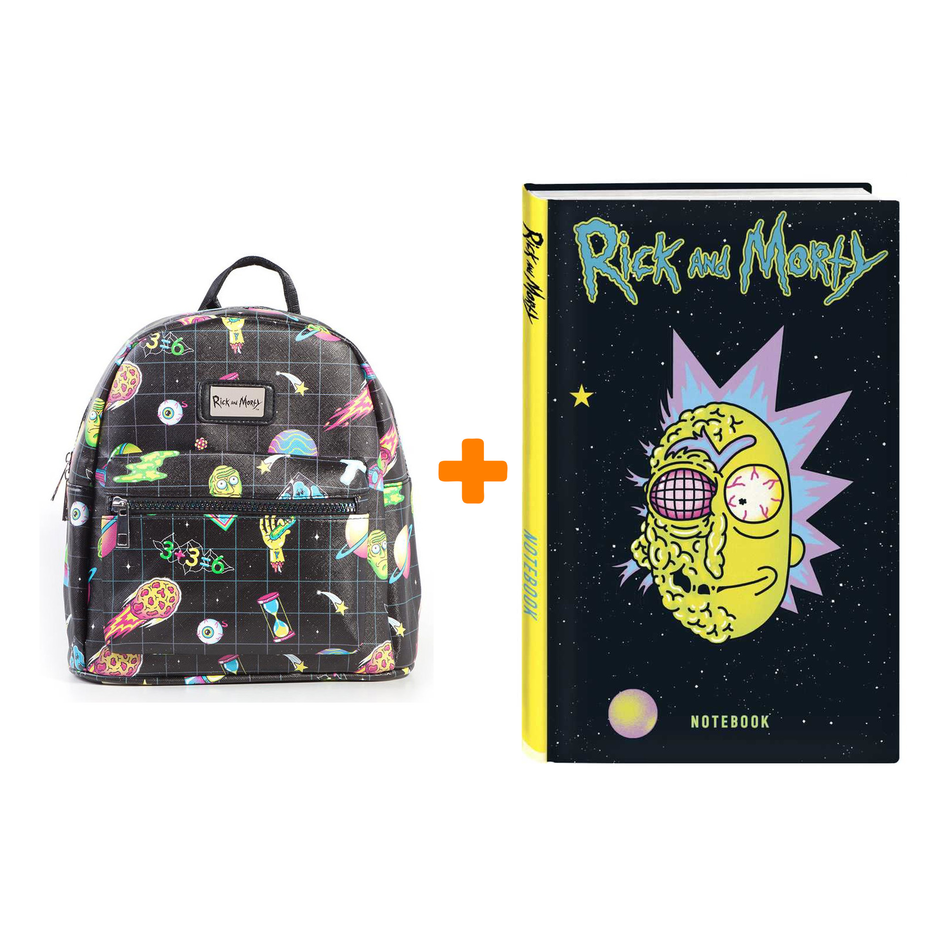 

Набор Rick And Morty рюкзак + блокнот Рик в космосе