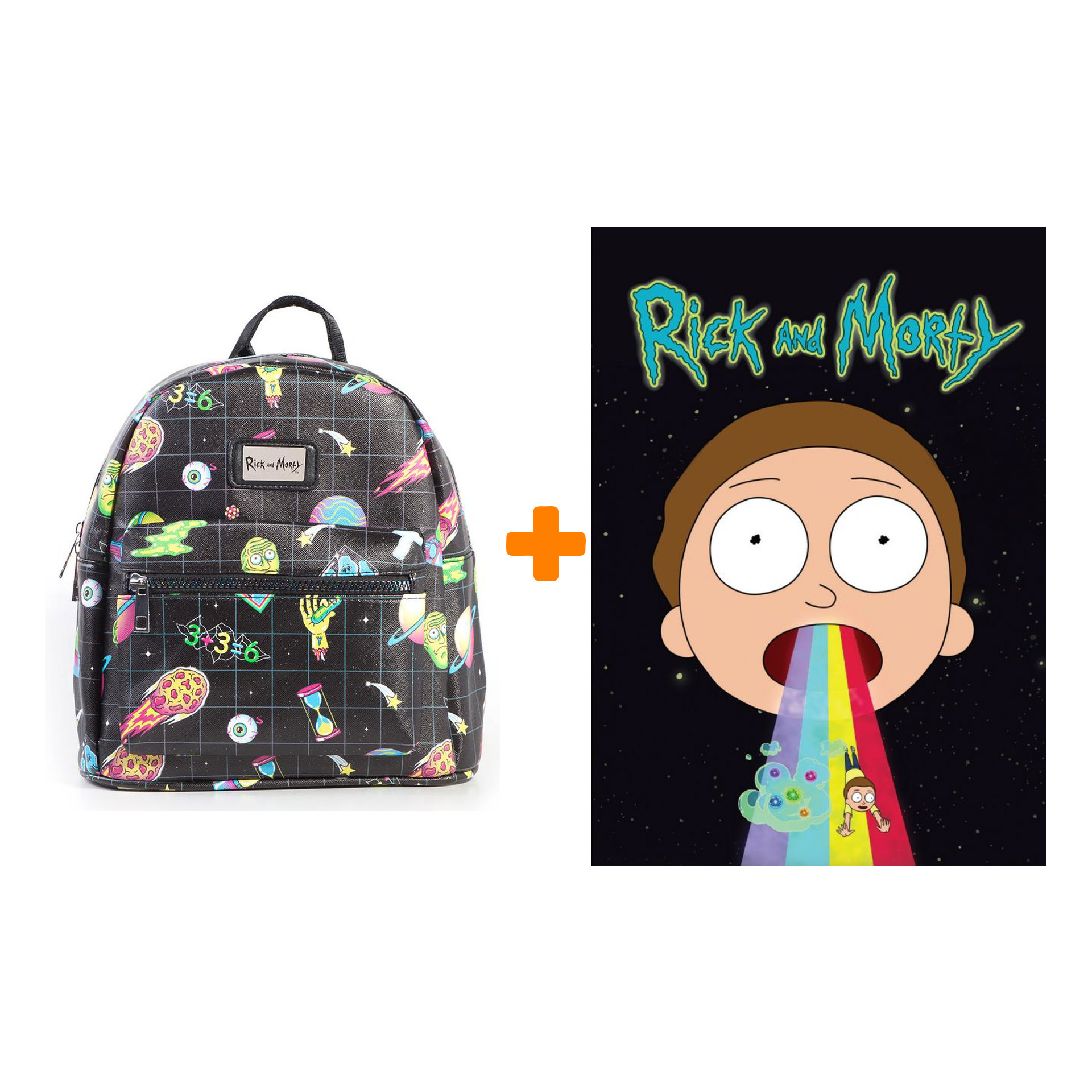 

Набор Rick And Morty рюкзак + блокнот Морти Смит
