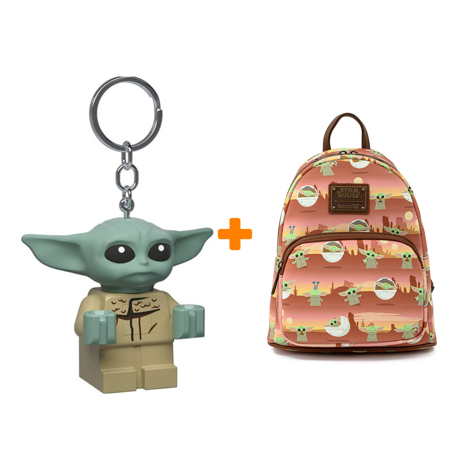 

Набор Star Wars рюкзак Mandalorian The Child + брелок-фонарик