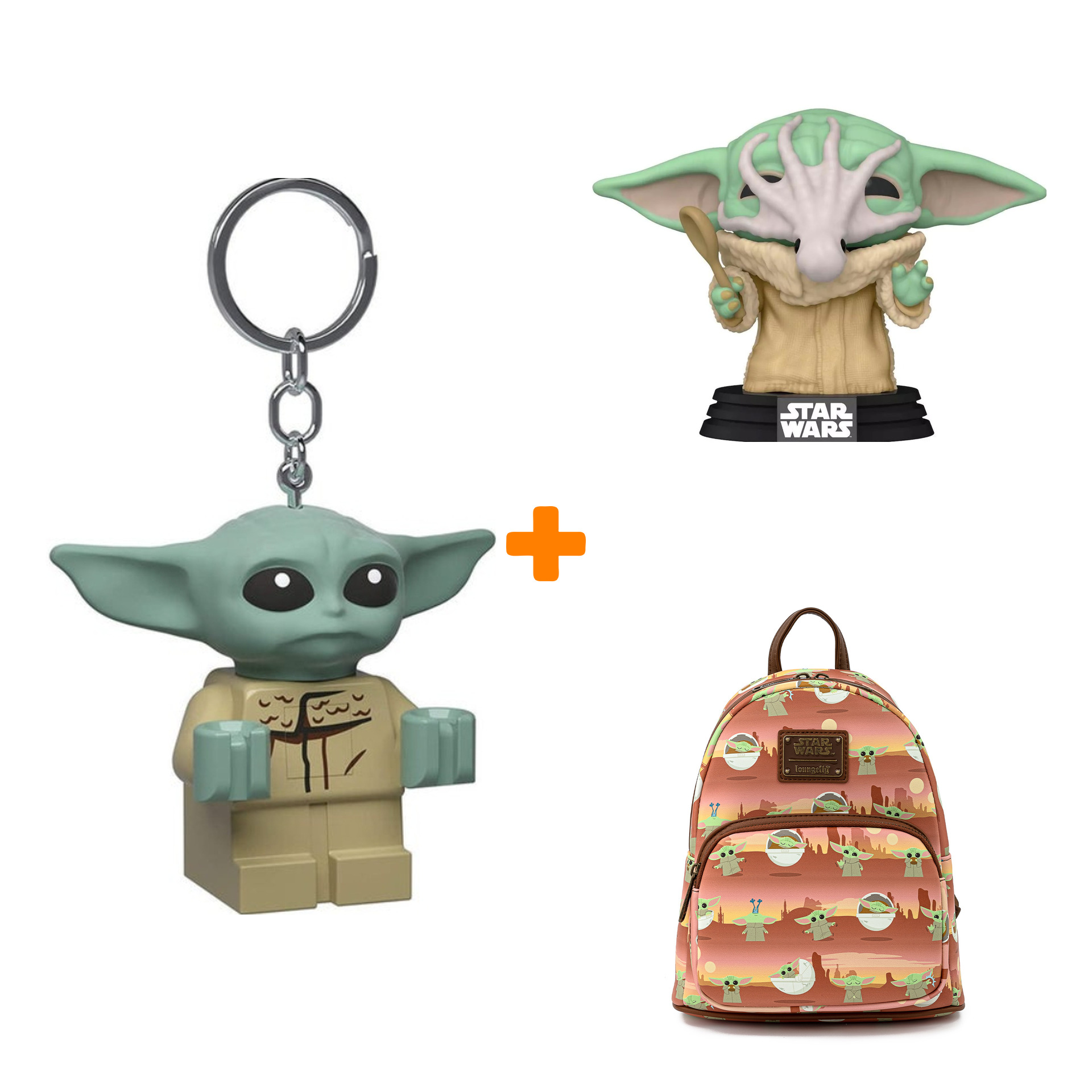 

Набор Star Wars рюкзак Mandalorian The Child + фигурка + брелок