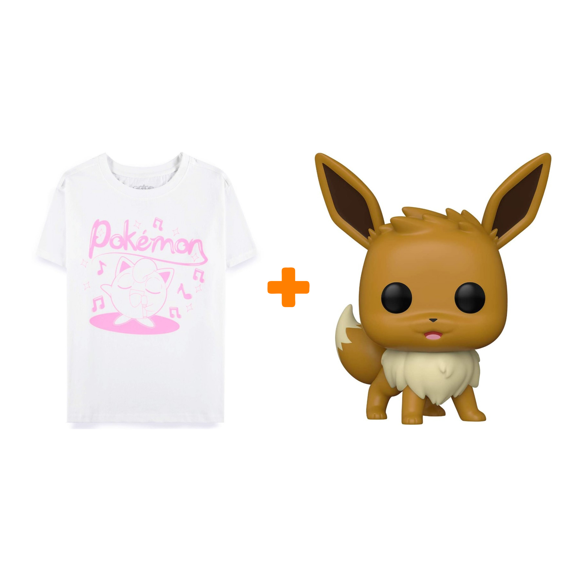 Набор Pokemon фигурка Eevee + футболка Jigglypuff Sing L