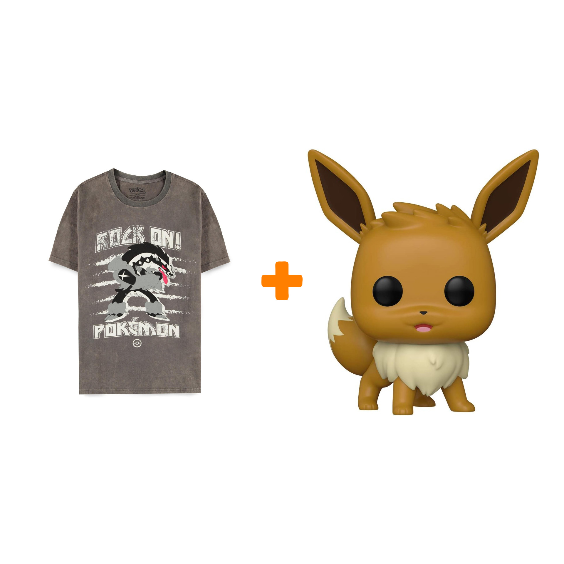 Набор Pokemon фигурка Eevee + футболка Obstagoon Punk S