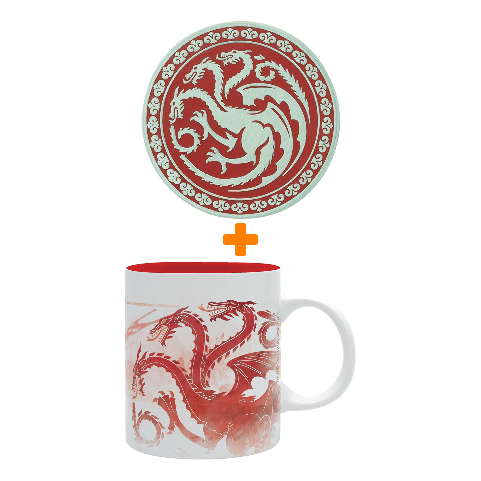 

Набор Game Of Thrones кружка Targaryen + значок