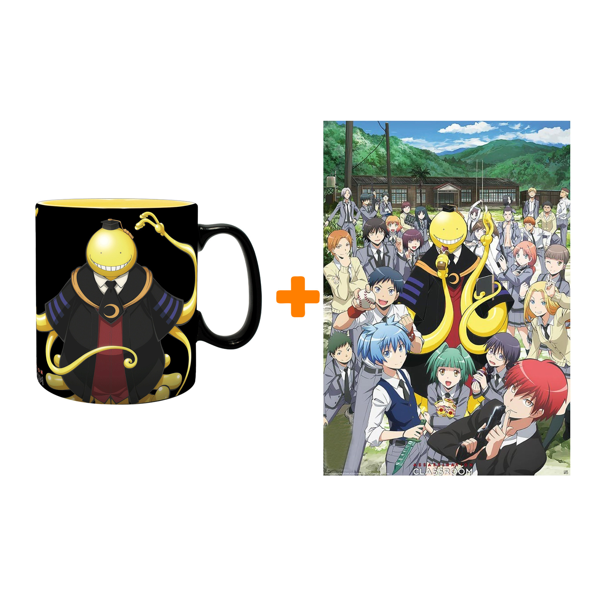 

Набор Assassination Classroom кружка + постер Groupe