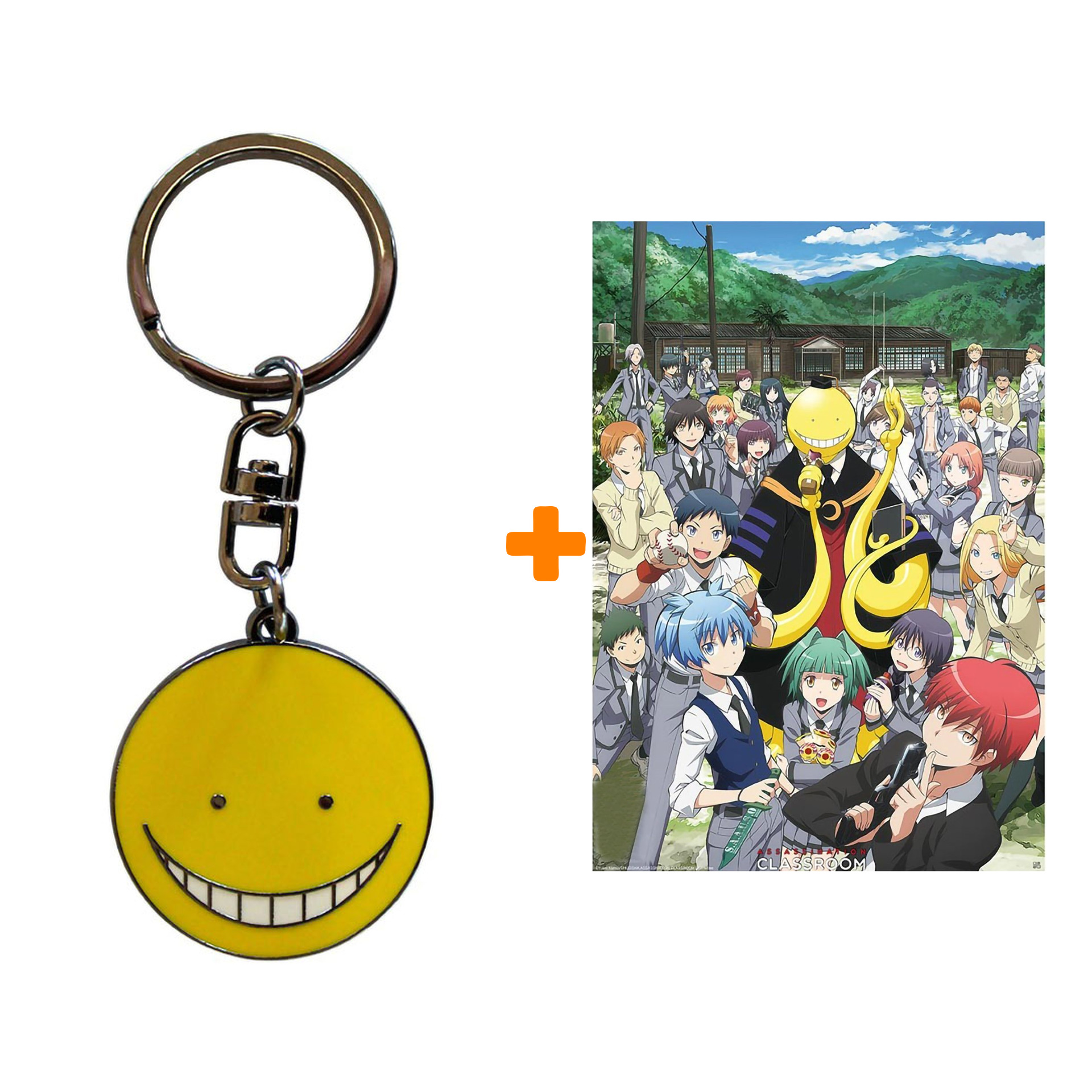

Набор Assassination Classroom брелок + постер Groupe
