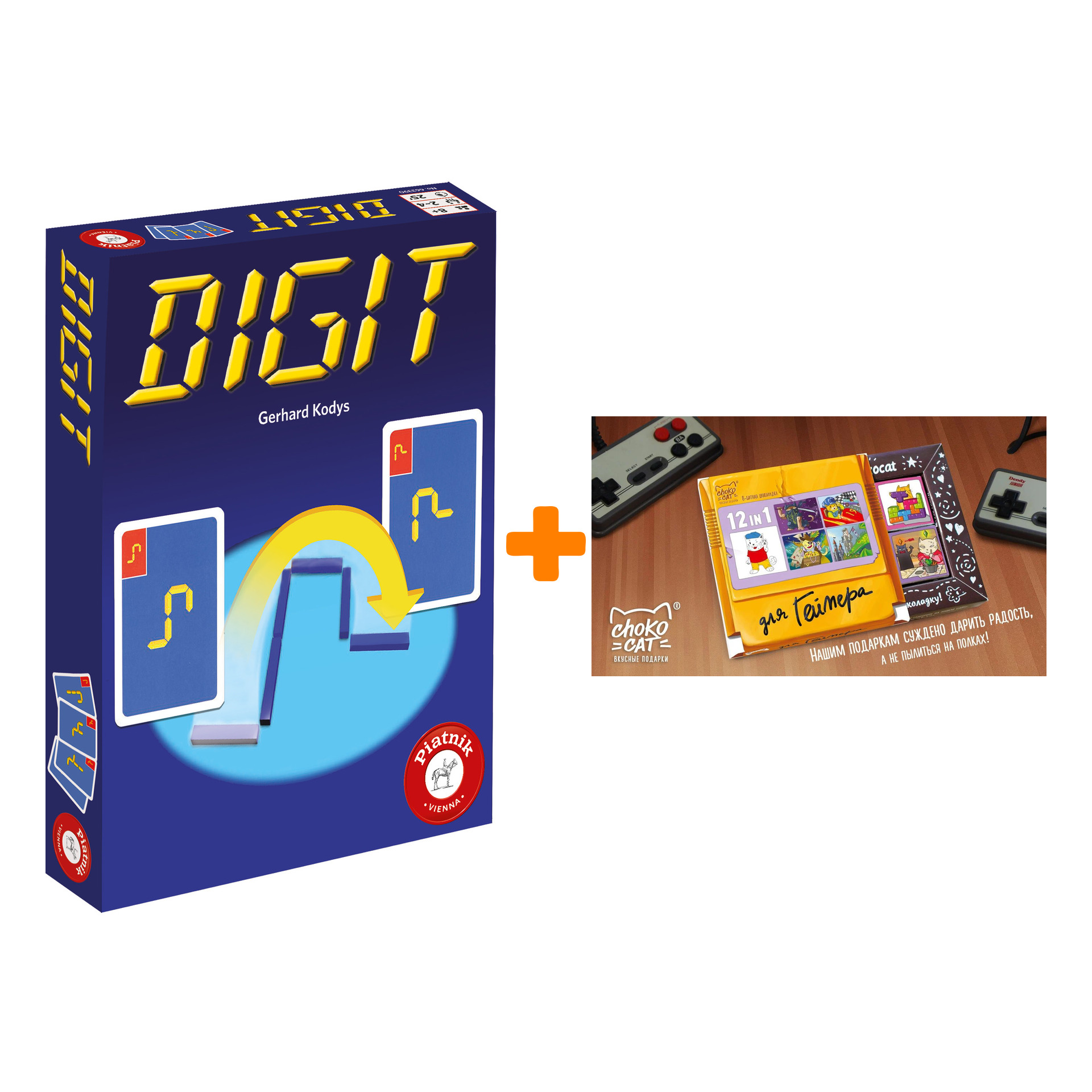 

Настольная игра Digit + Шоколад Кэт 12 Для геймера 60г Набор