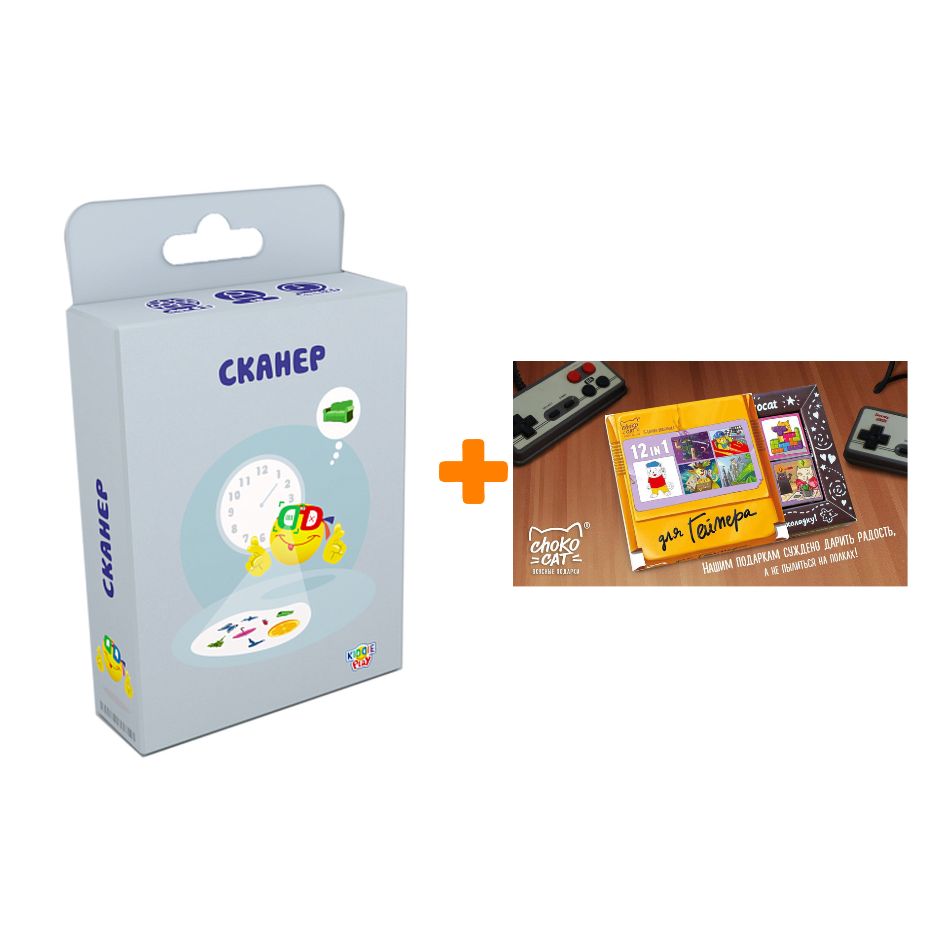 

Настольная игра Сканер + Шоколад Кэт 12 Для геймера 60г Набор