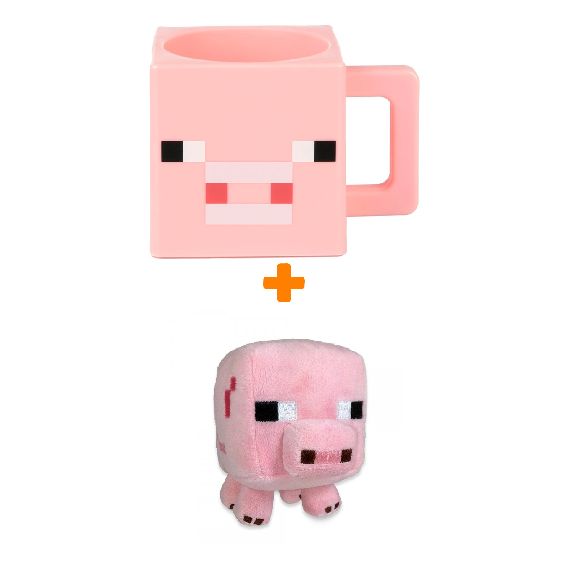 

Набор Minecraft мягкая игрушка Baby Pig + кружка Pig Face
