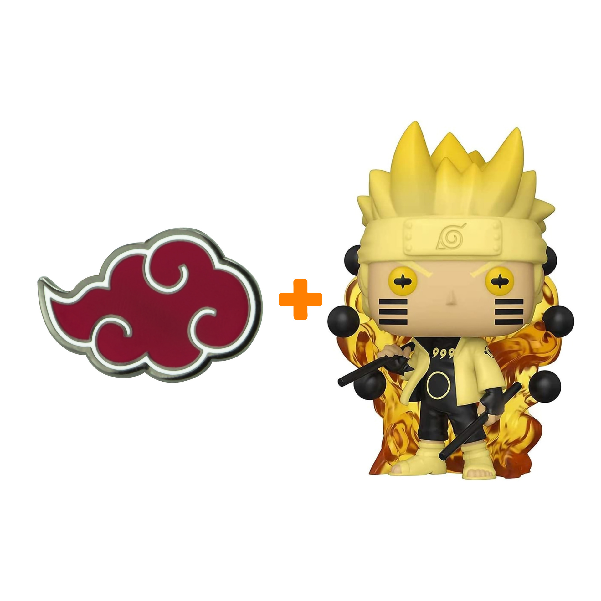 

Набор Naruto Shippuden фигурка Naruto Sixth Path Sage + значок Akatsuki