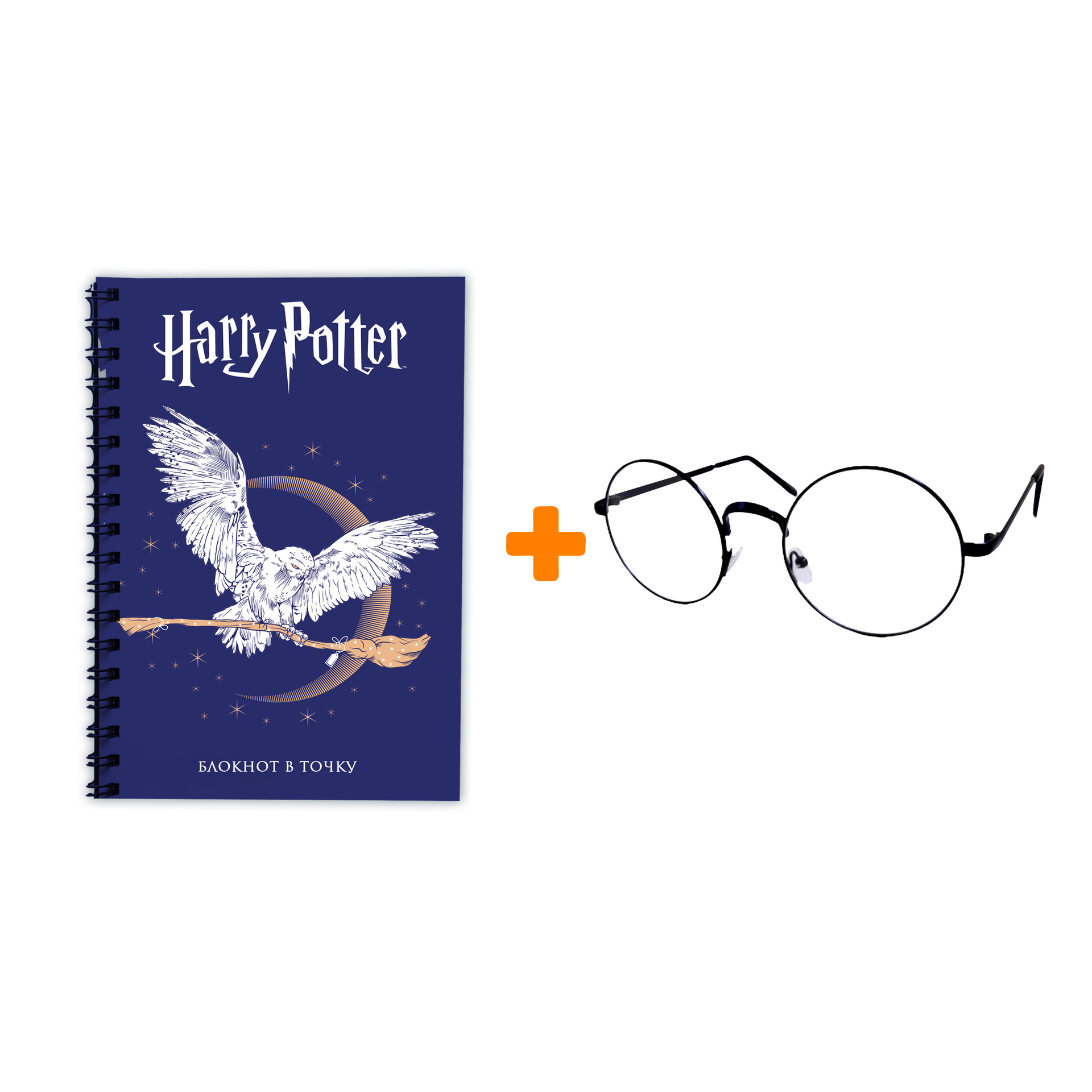 

Набор Harry Potter блокнот Hedwig + очки