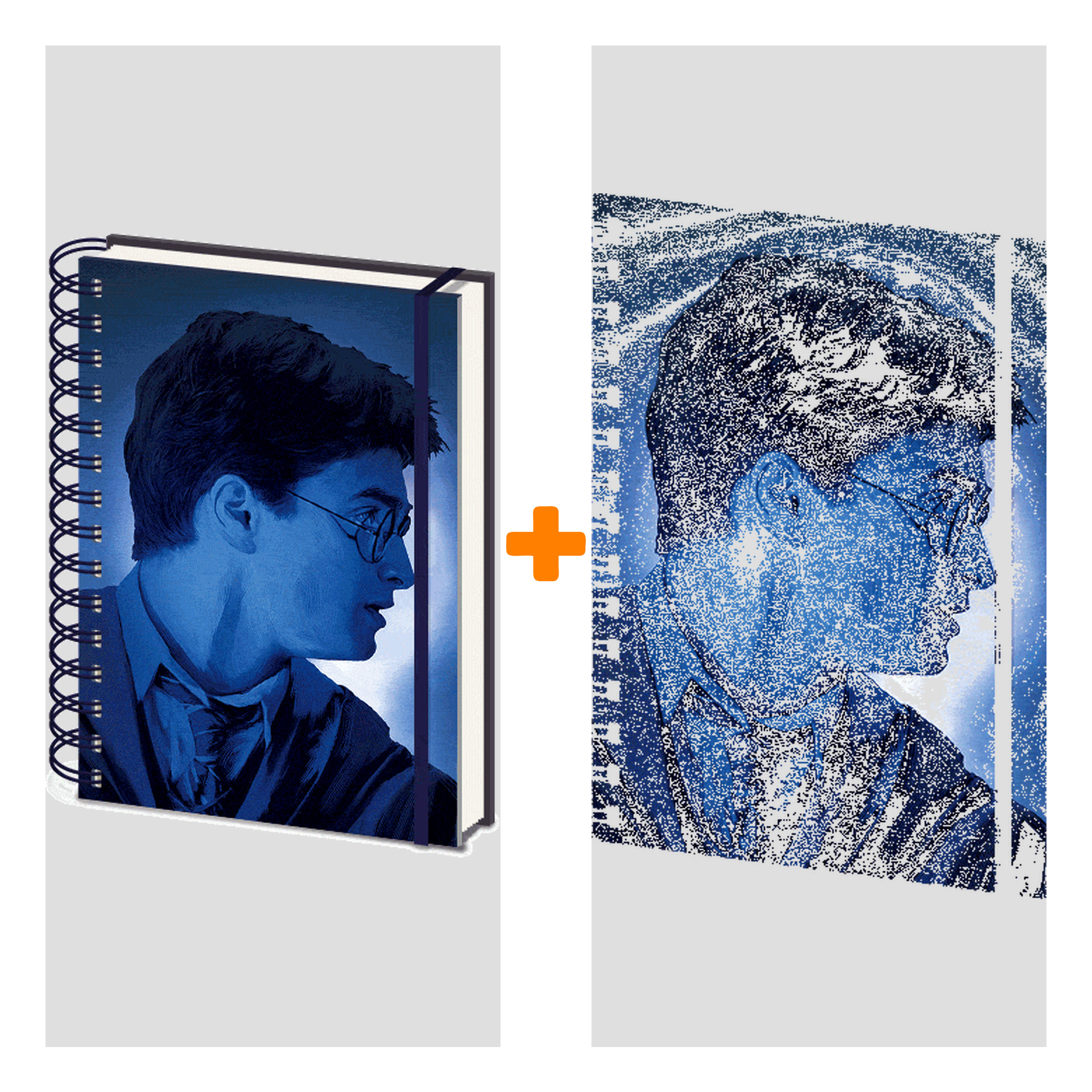 

Набор Harry Potter ежедневник Magic Portrait 3D + очки + закладка Hogwarts