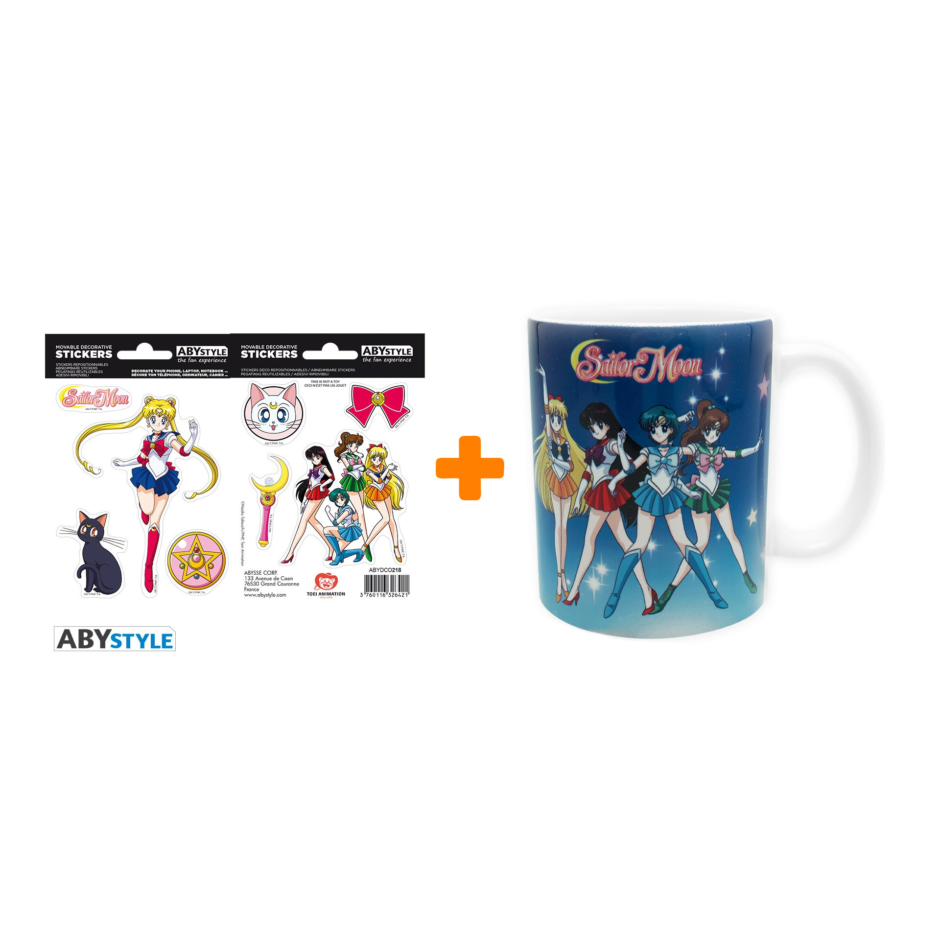 

Набор Sailor Moon кружка Sailor Warriors + набор стикеров