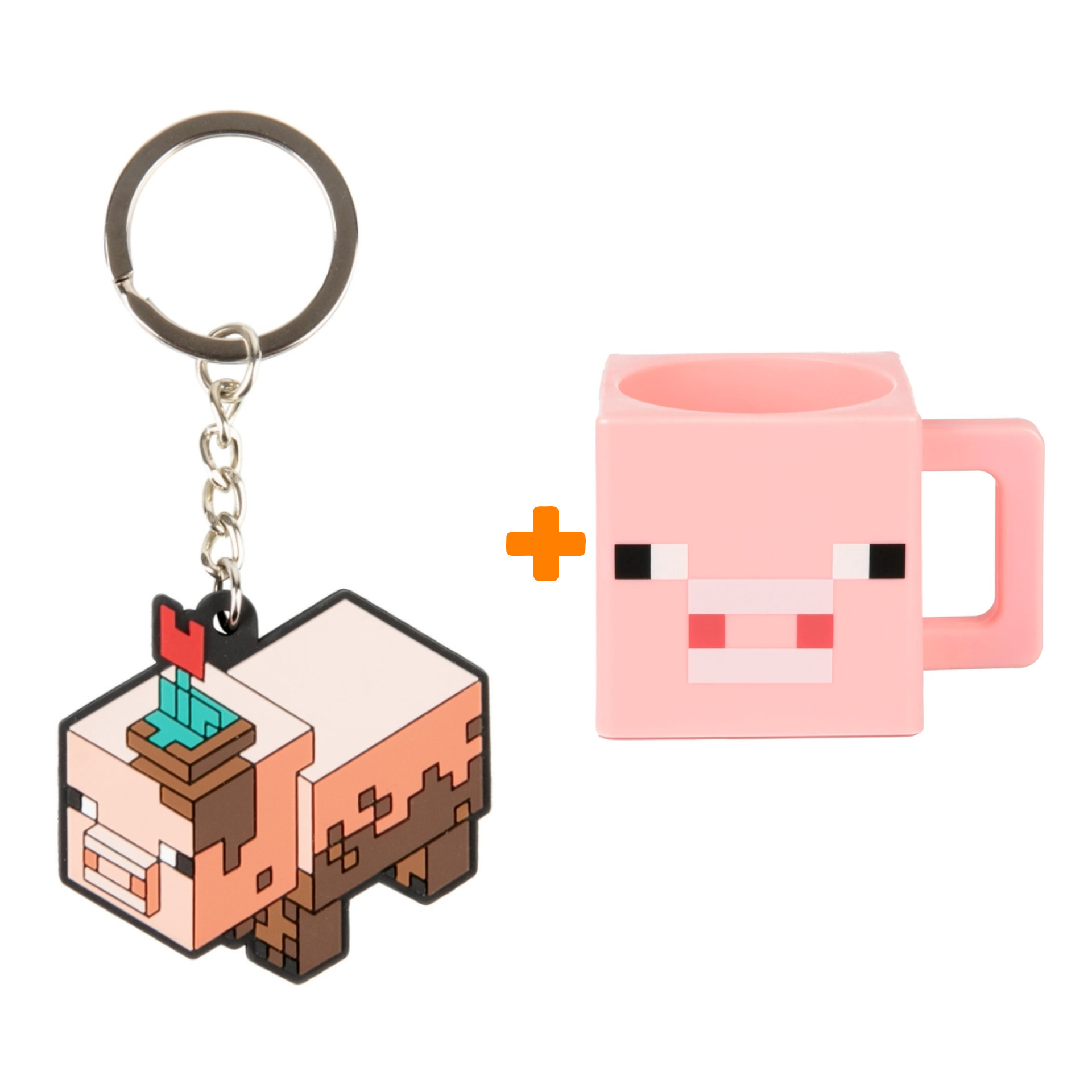 

Набор Minecraft кружка Pig Face + брелок