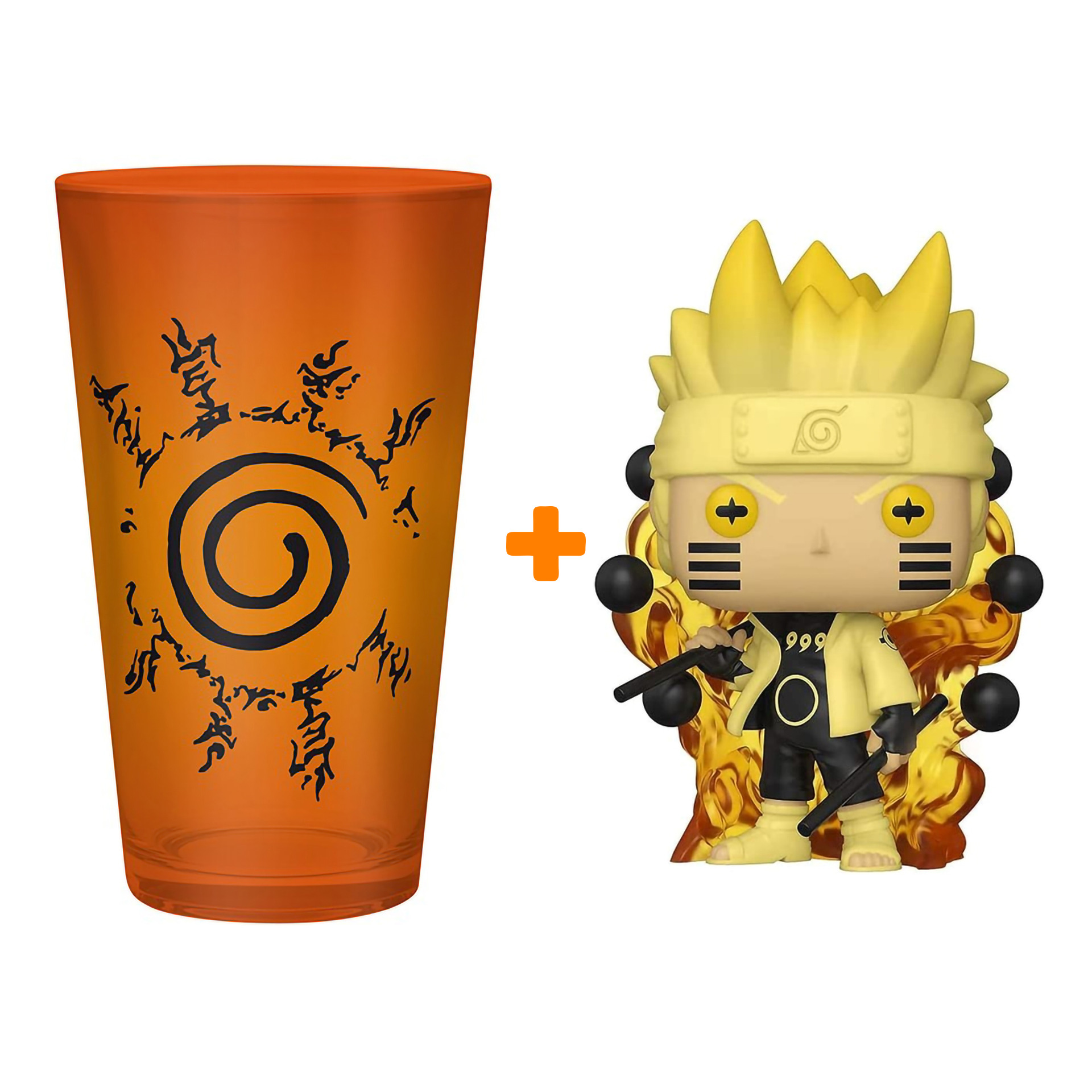 

Набор Naruto Shippuden фигурка Naruto Sixth Path Sage + бокал Konoha & Seal