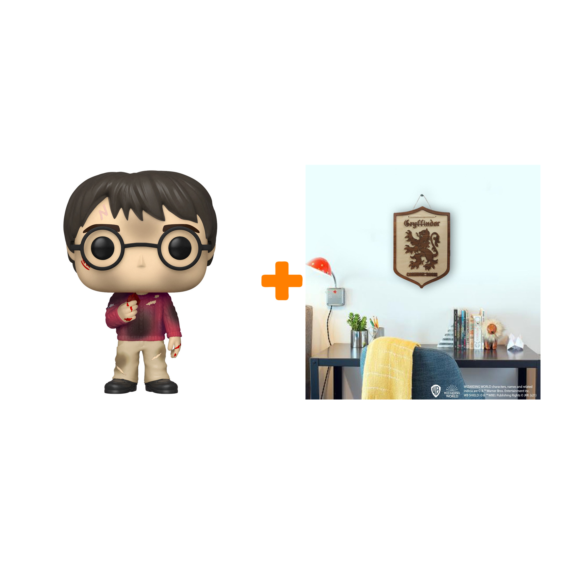 

Набор Harry Potter фигурка Harry With The Stone + 3D постер Gryffindor