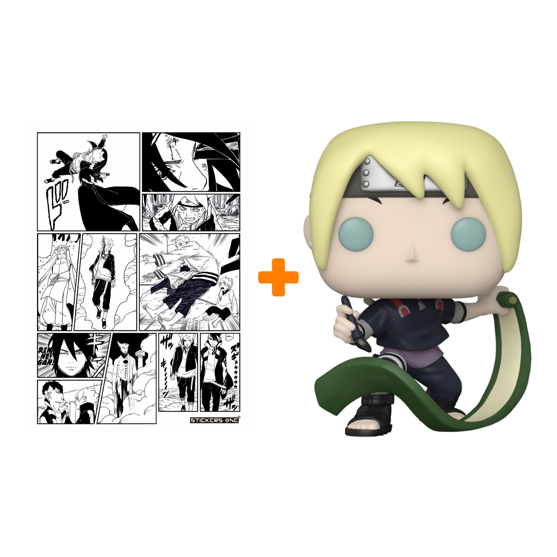 

Набор Boruto фигурка Inojin + стикерпак