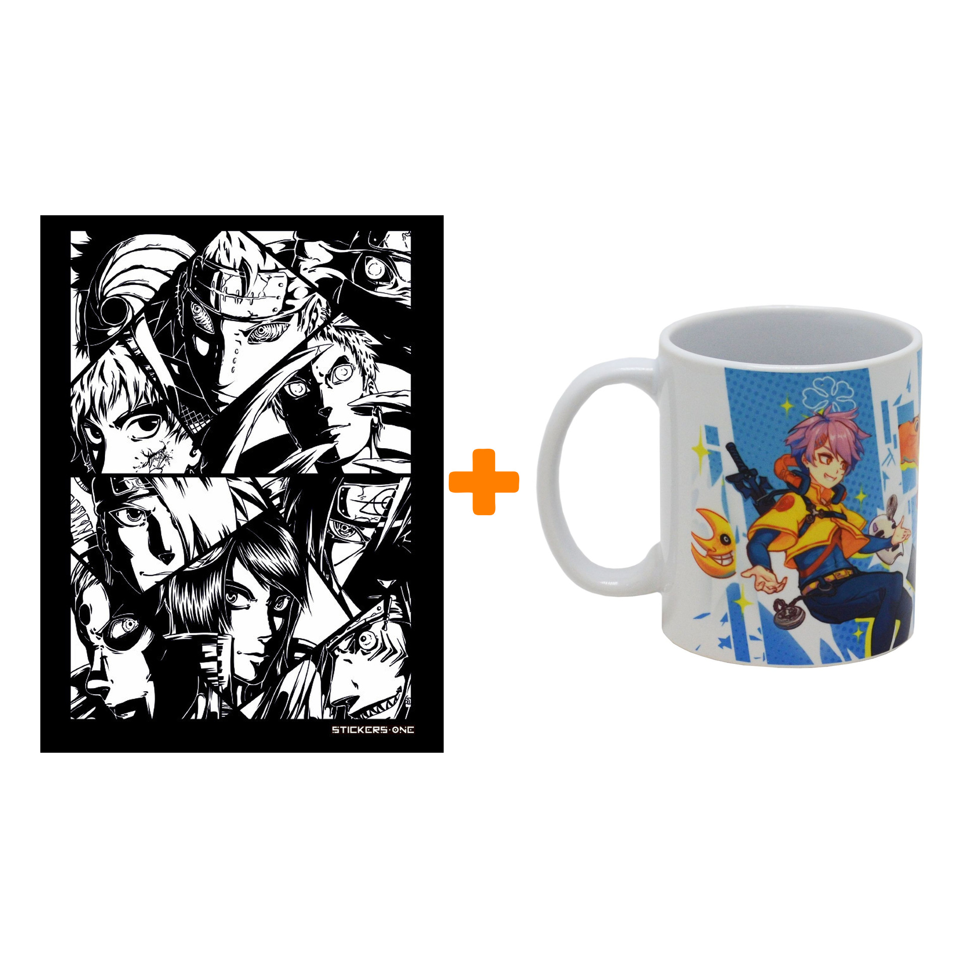 

Набор Стикерпак Akatsuki Manga + кружка СТМ Аниме