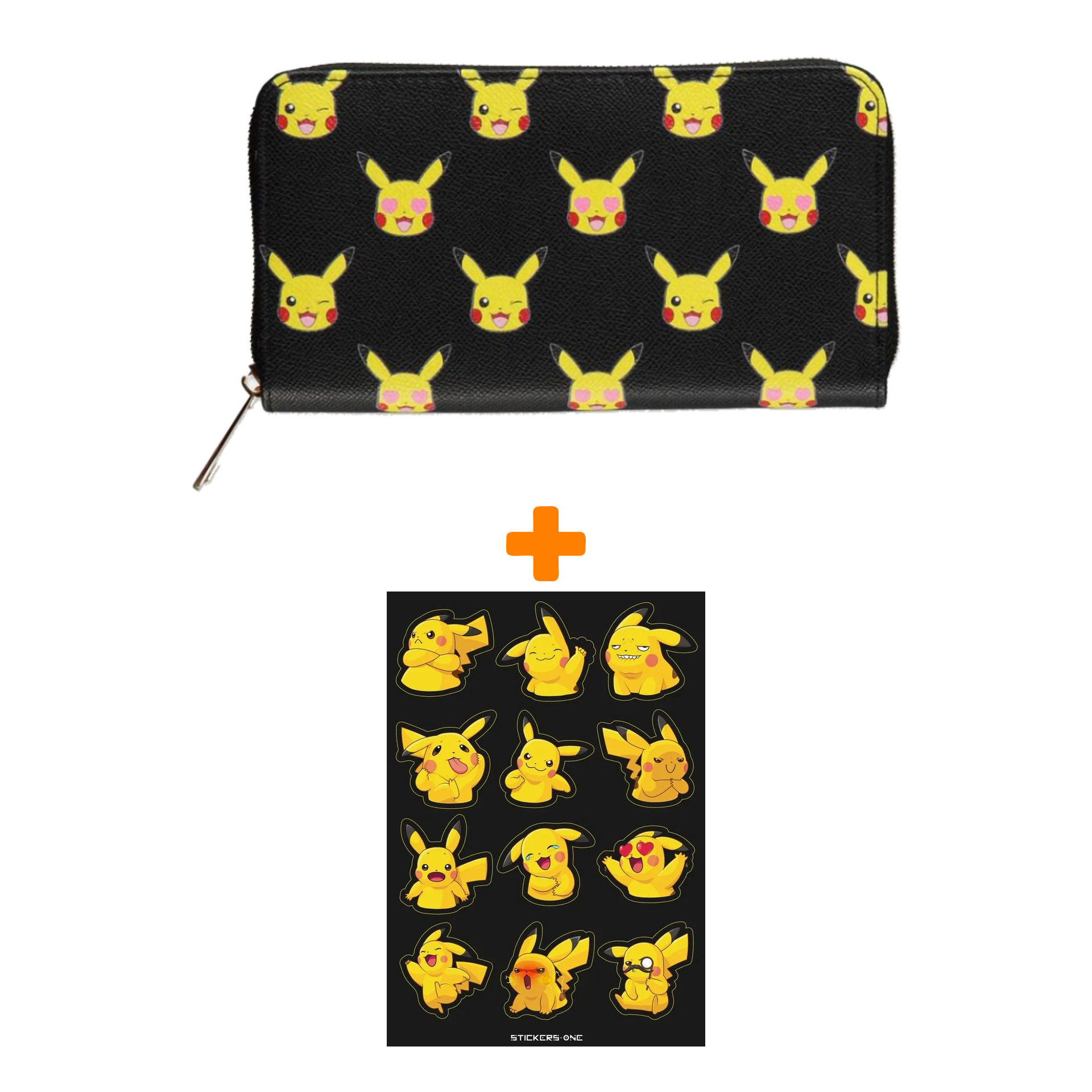 Набор Pokemon кошелёк Pikachu + стикерпак Pika #2