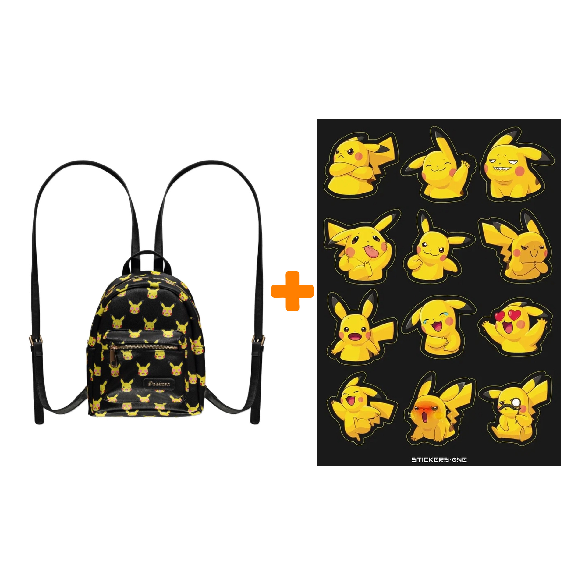 

Набор Pokemon рюкзак Pikachu Mini + стикерпак Pika #2