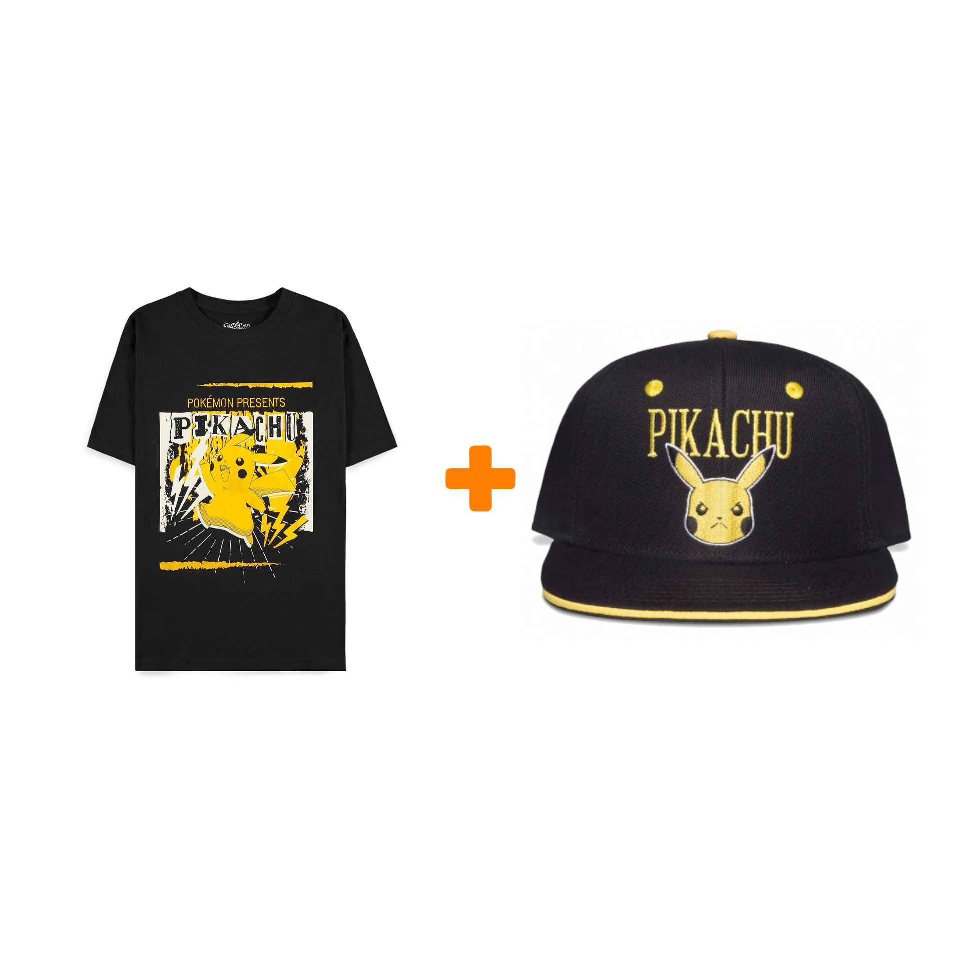 

Набор Pokemon футболка Pika Punk чёрная XL + бейсболка Angry Pika