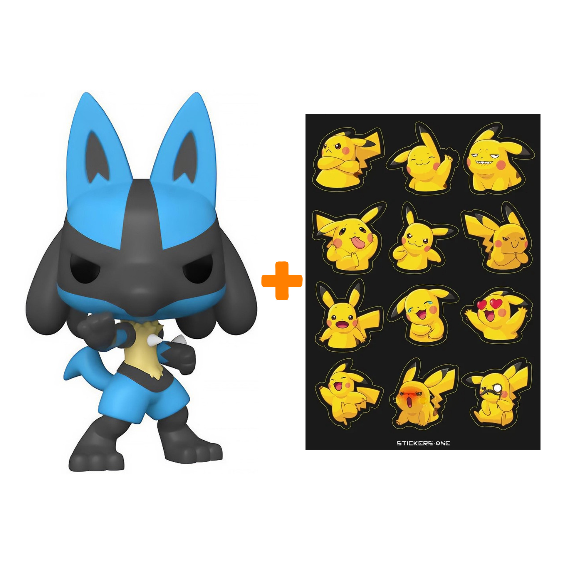 

Набор Pokemon фигурка Lucario + стикерпак Pika #2